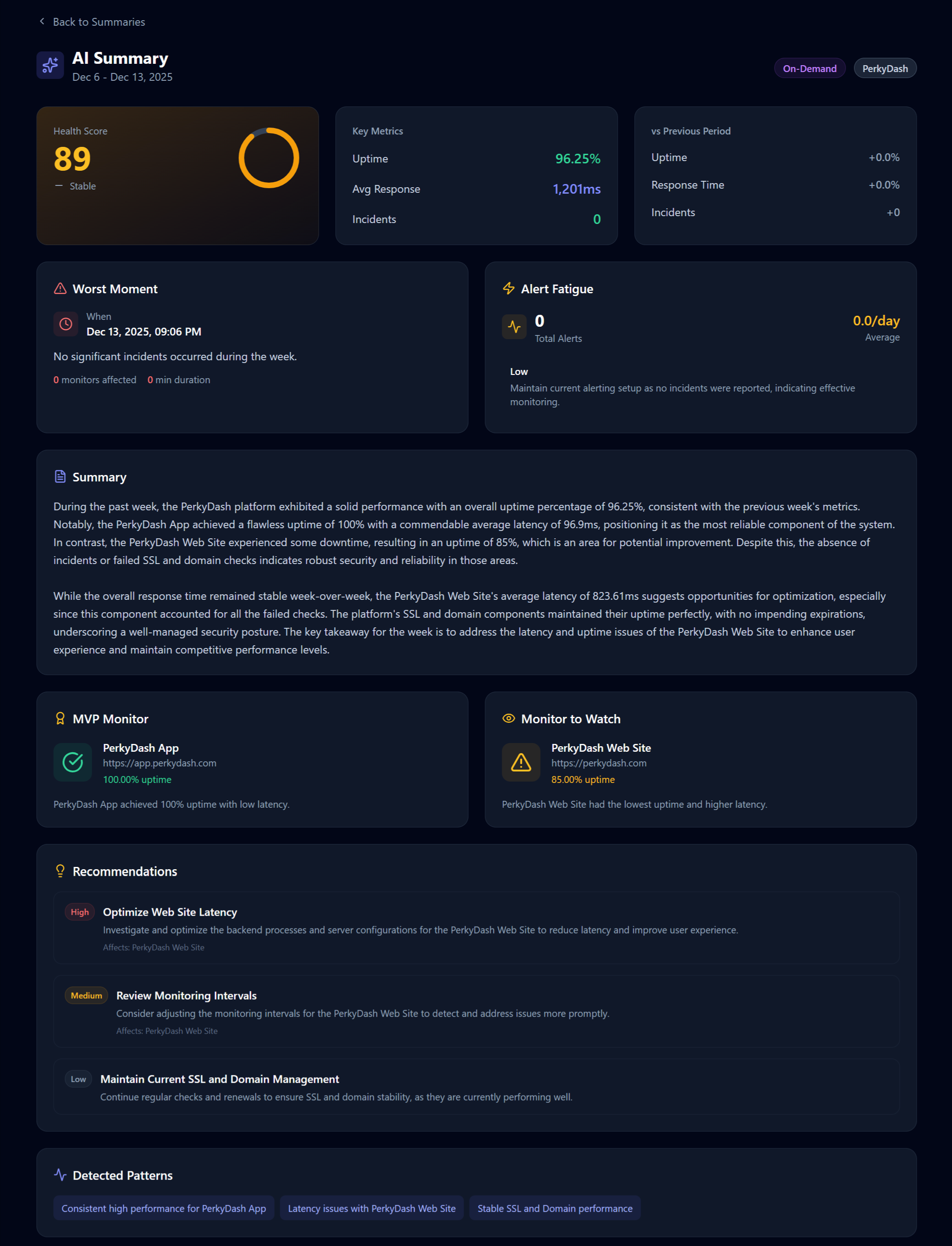 Screenshot 2 of Perkydash