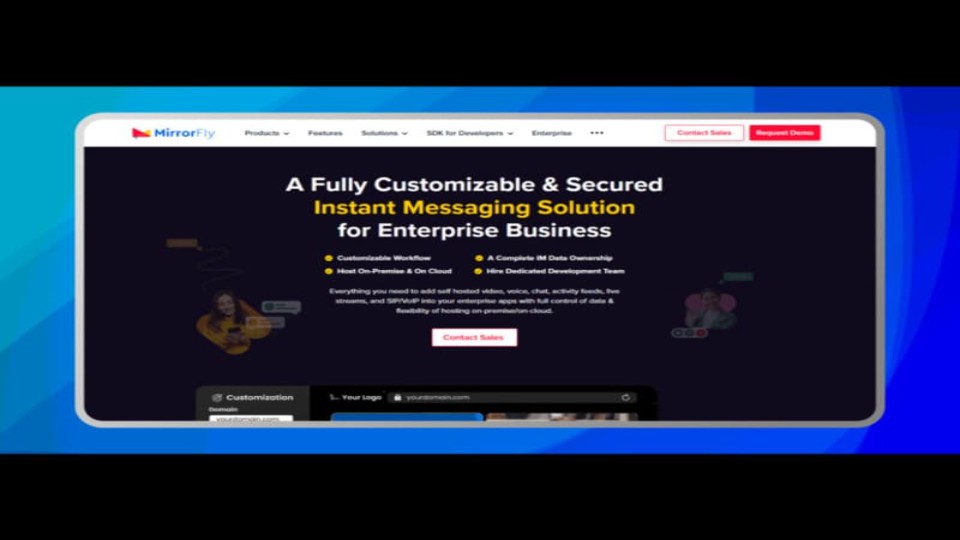 Screenshot 1 of MirrorFly IM software