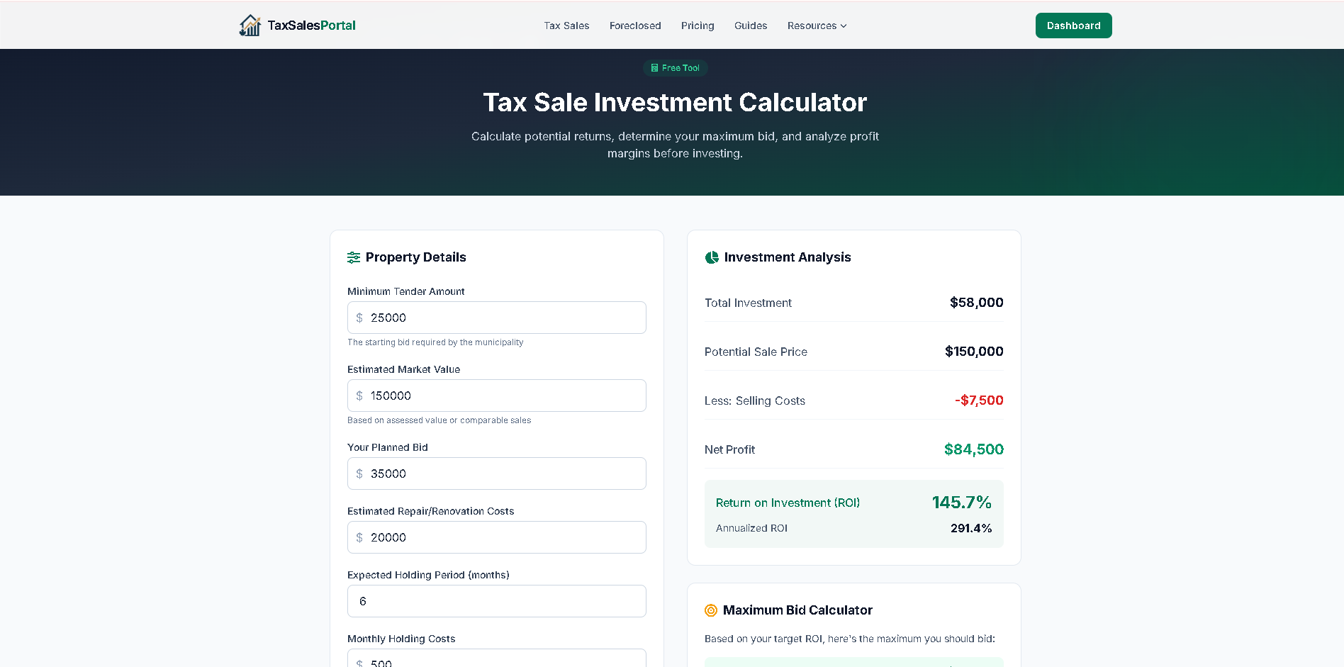 Screenshot 3 of Tax Sales Portal