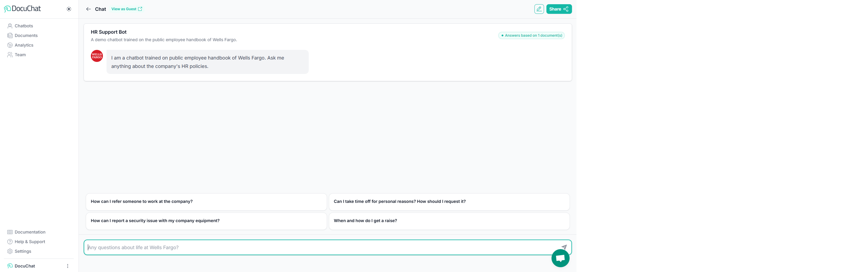 Screenshot 3 of DocuChat