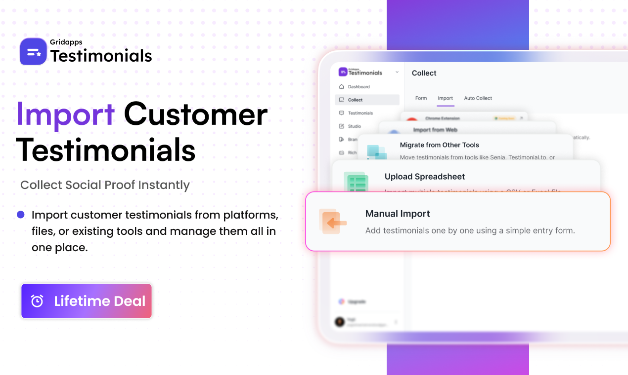 Screenshot 3 of Gridapps Testimonials