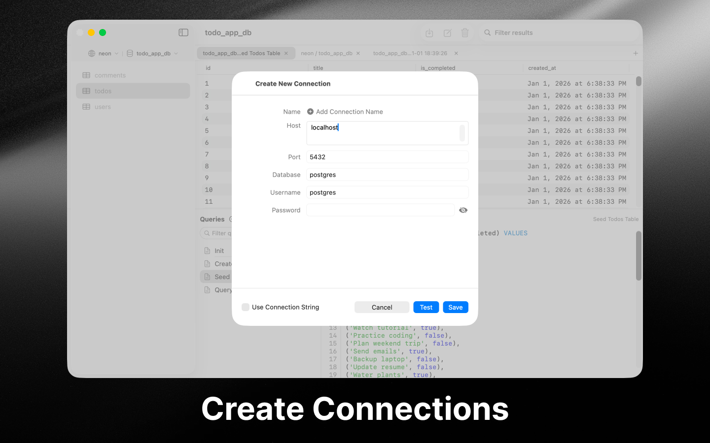 Screenshot 4 of PostgresGUI