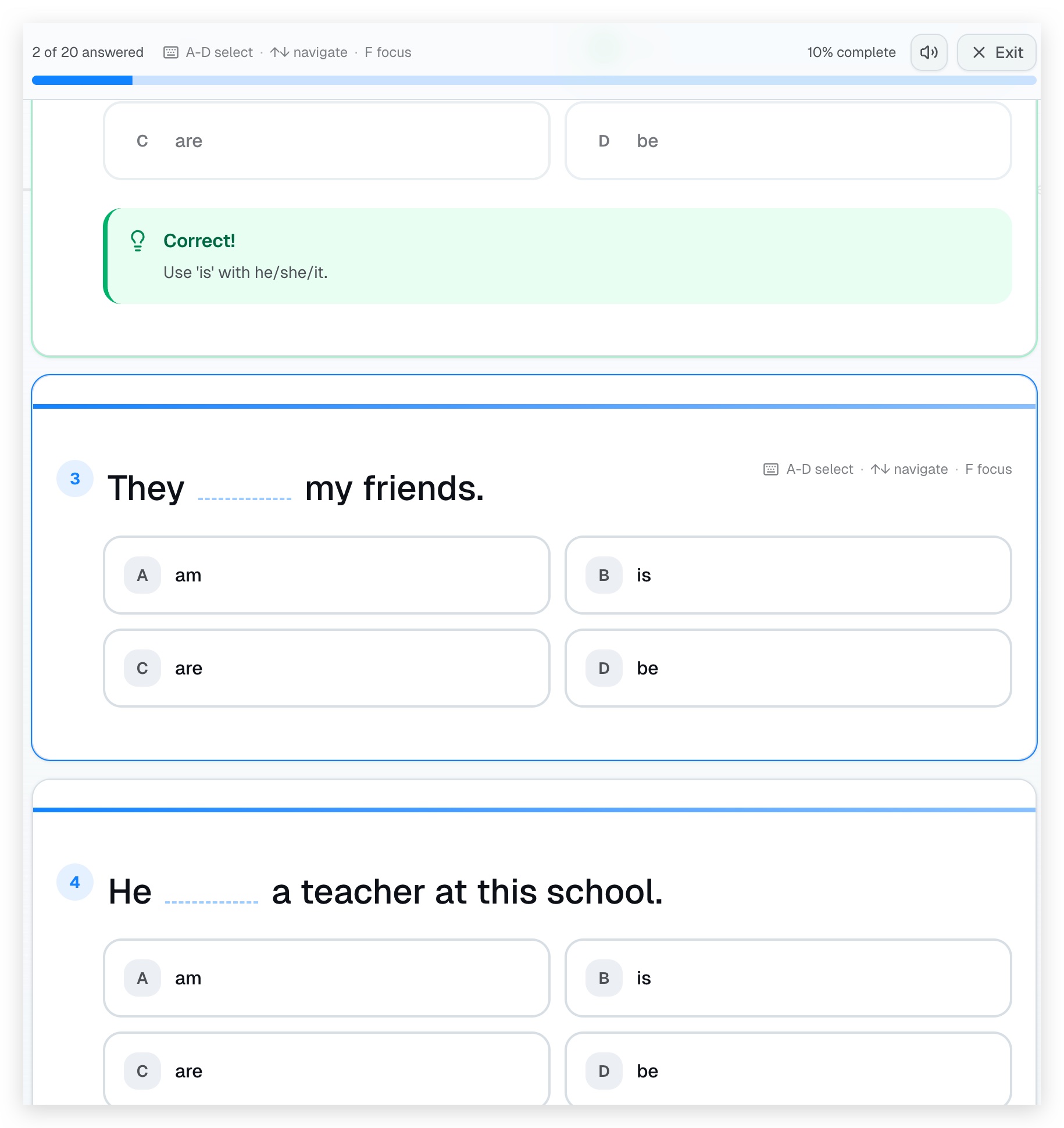 Screenshot 4 of English Grammar App