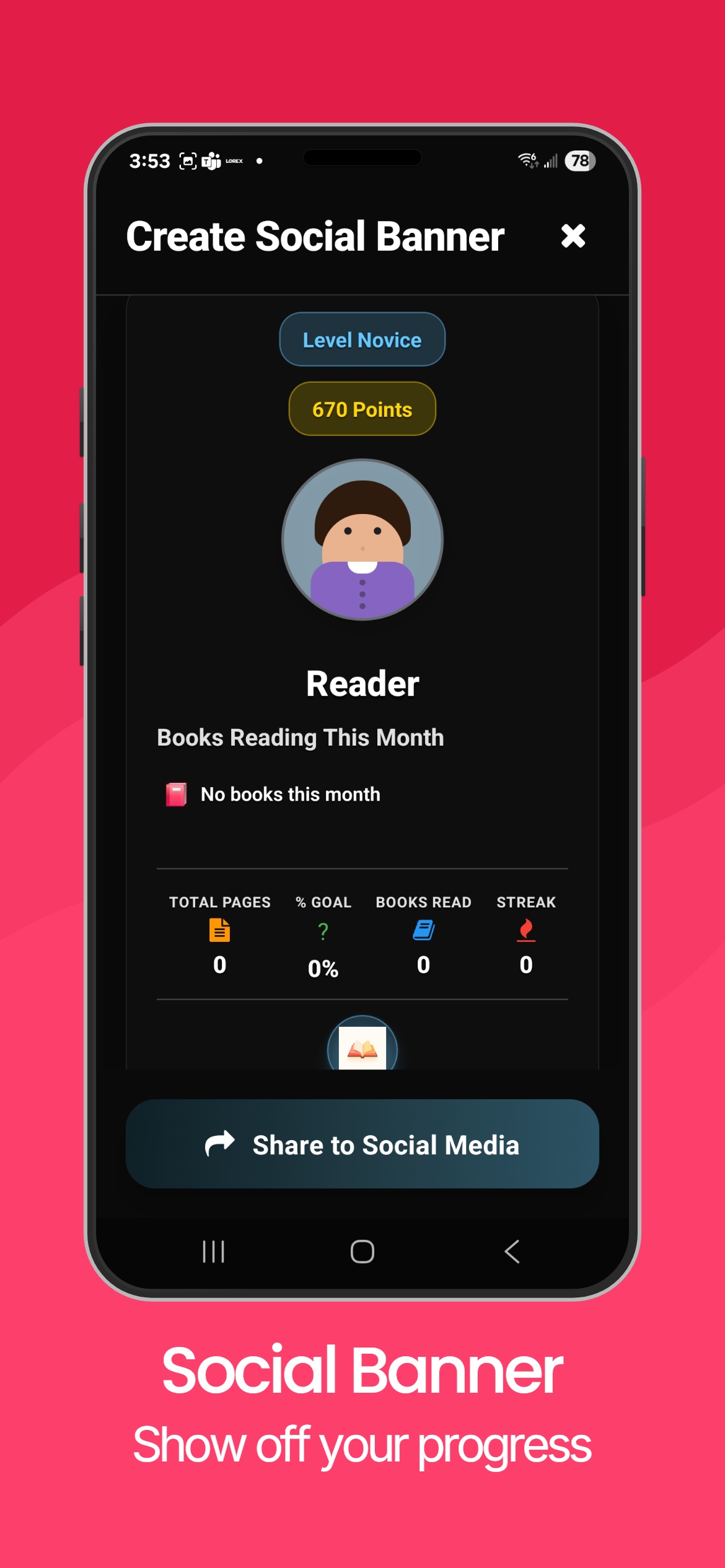 Screenshot 5 of OnePage Reading Tracker