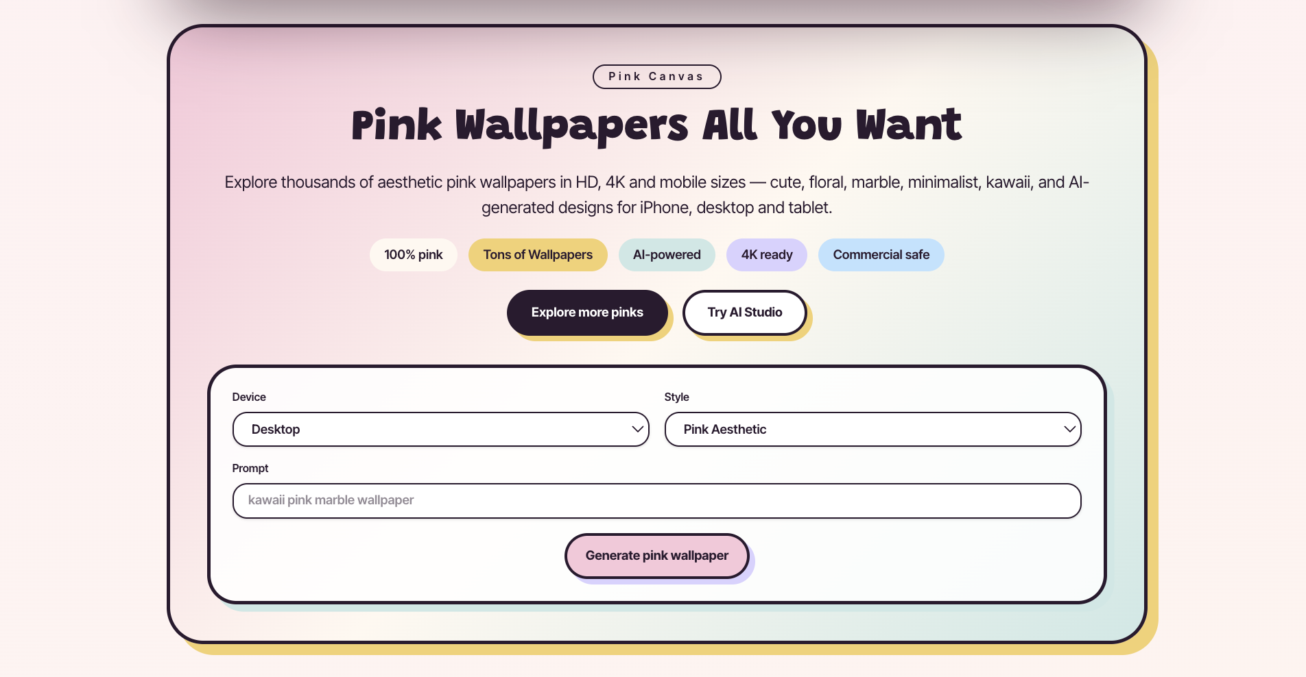 Screenshot 1 of PinkCanvas