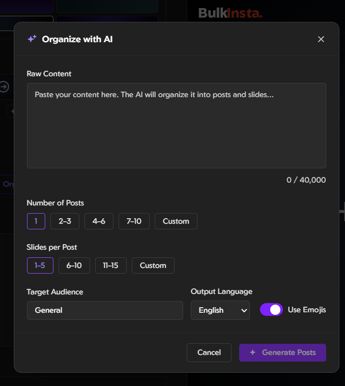 Screenshot 2 of BulkInsta
