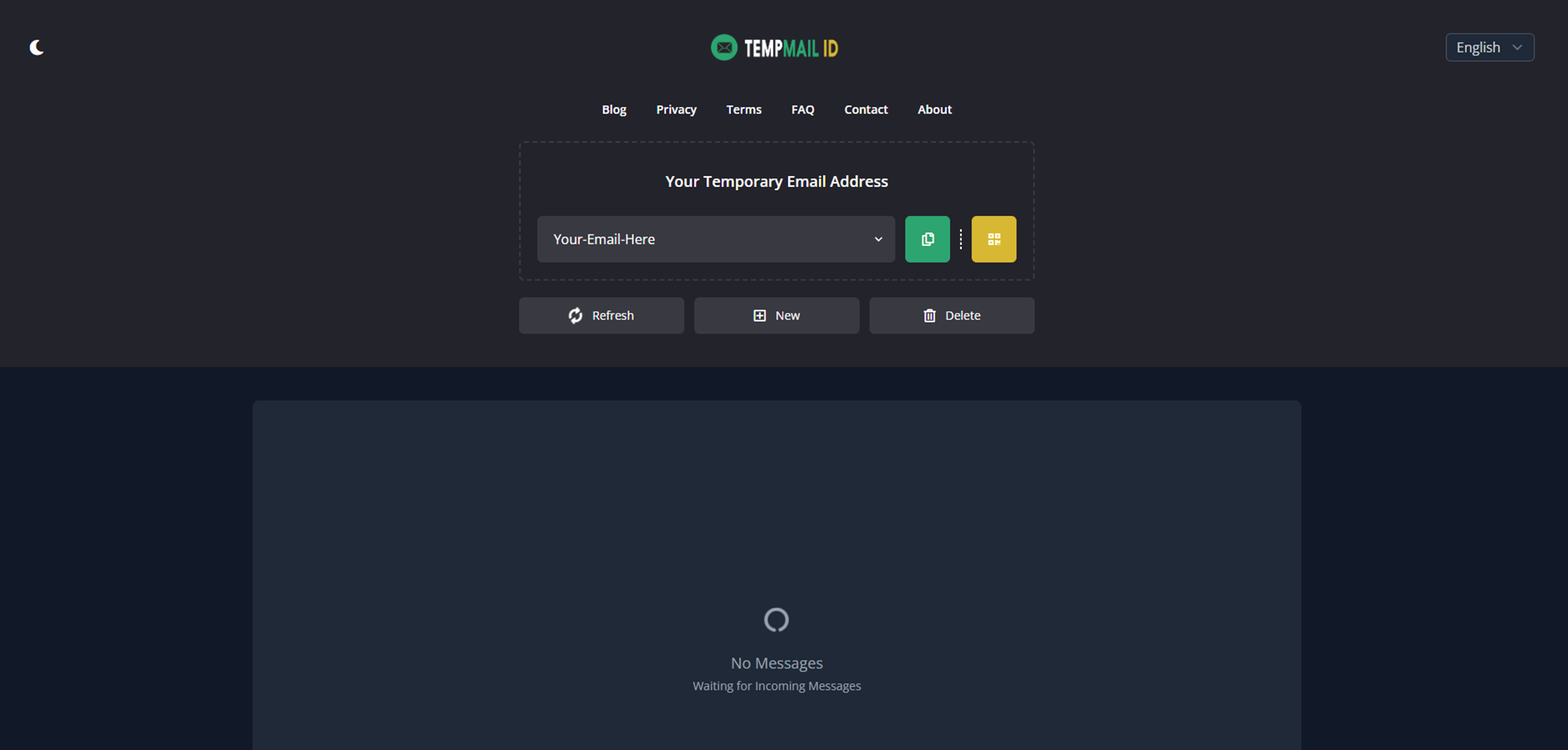 Screenshot 1 of Temp Mail ID