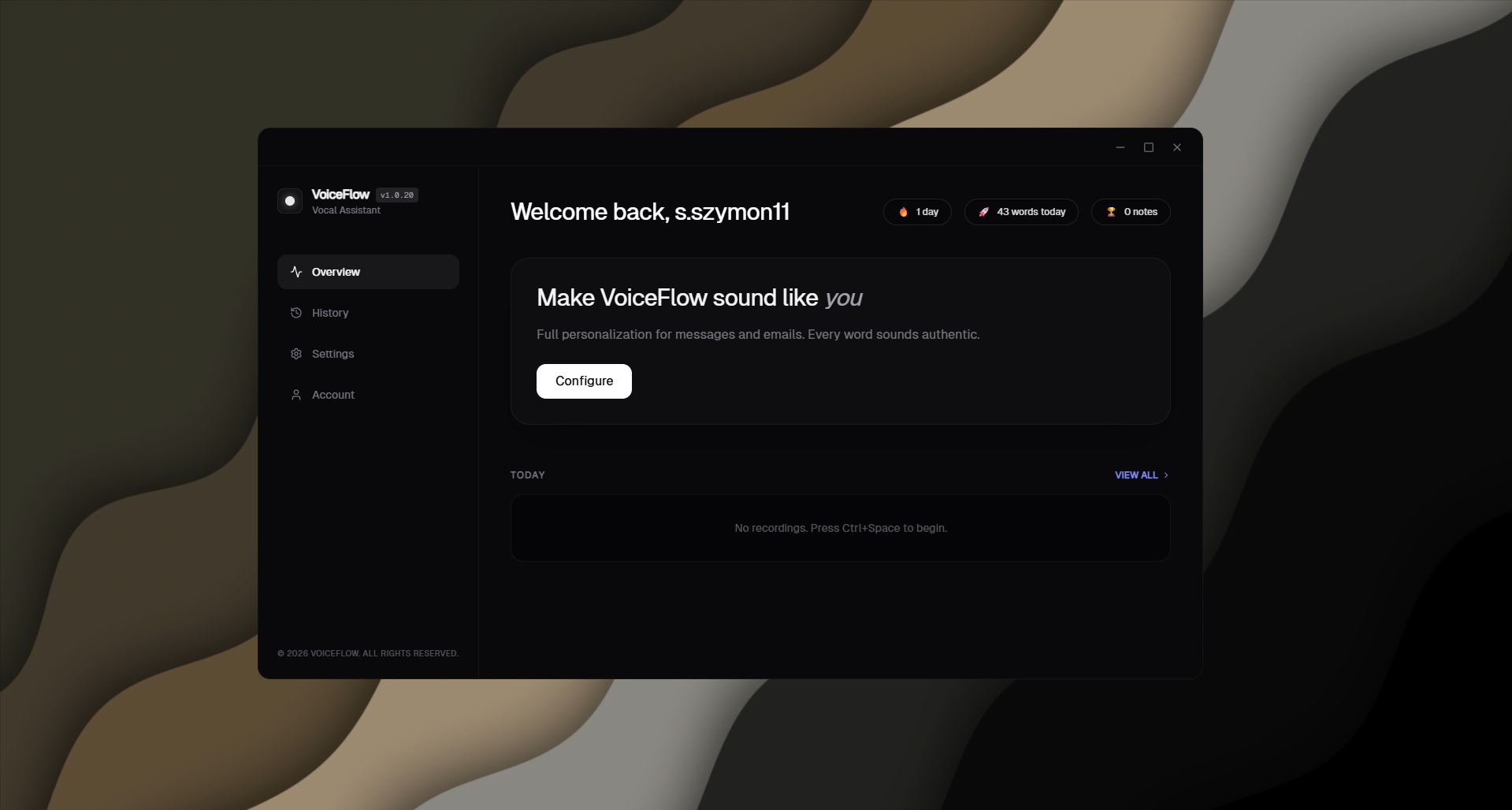 Screenshot 1 of VoiceFlow