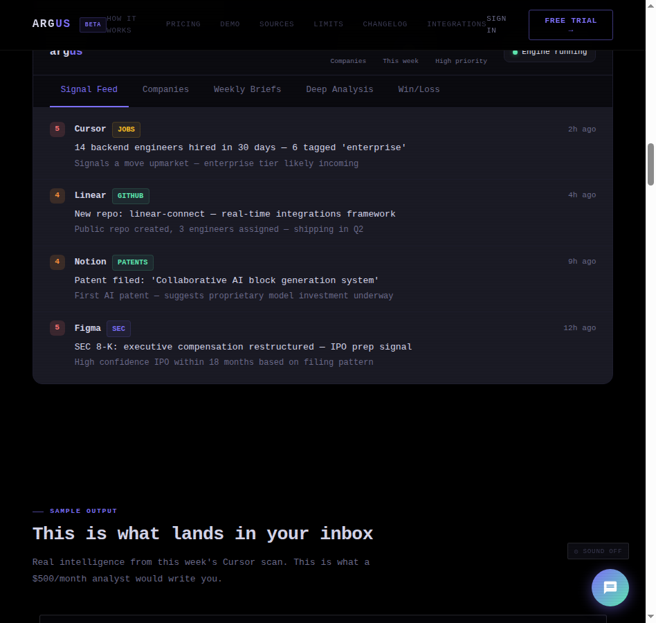 Screenshot 3 of Argus Intel