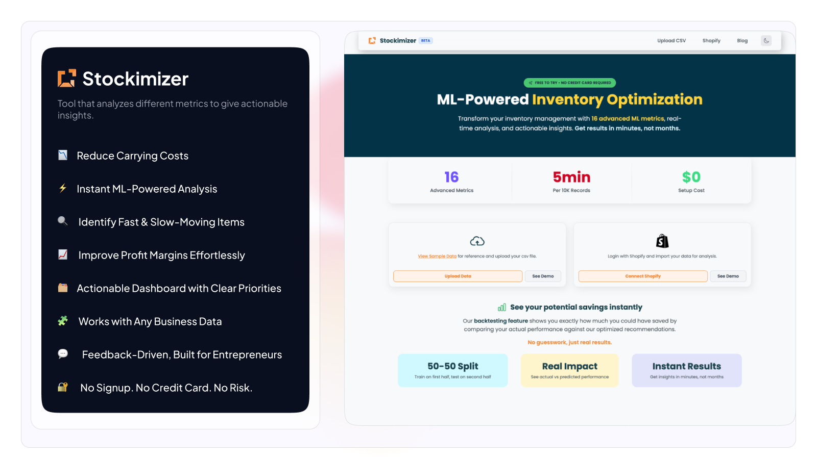 Screenshot 1 of Stockimizer