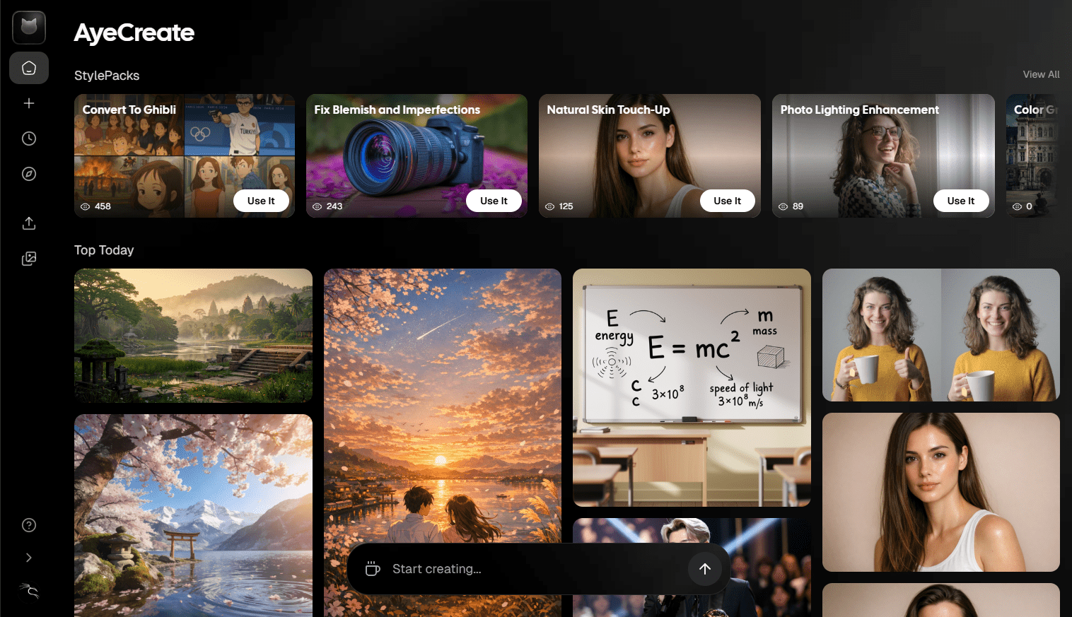 Screenshot 1 of AyeCreate