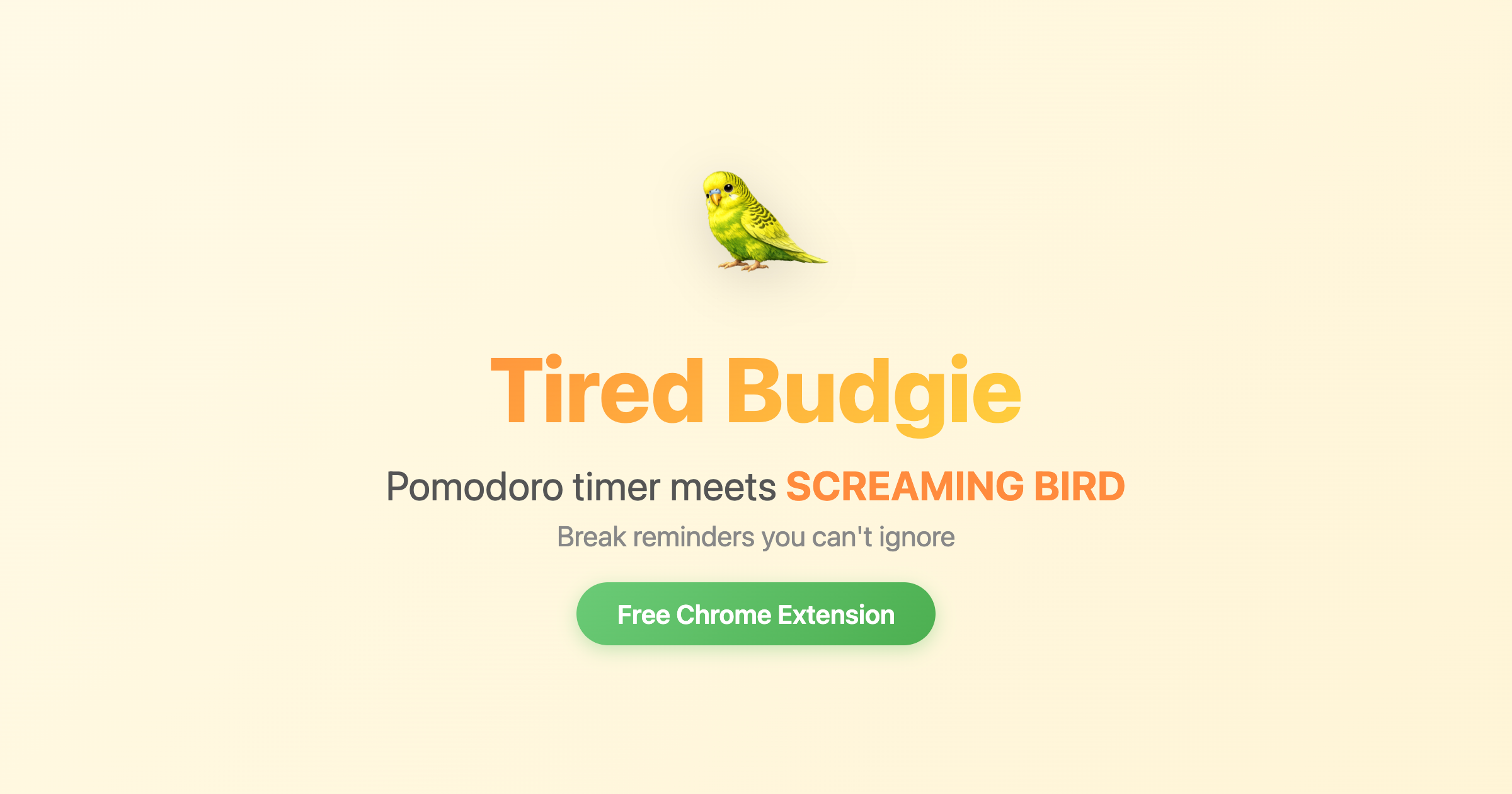 Screenshot 1 of Tired Budgie