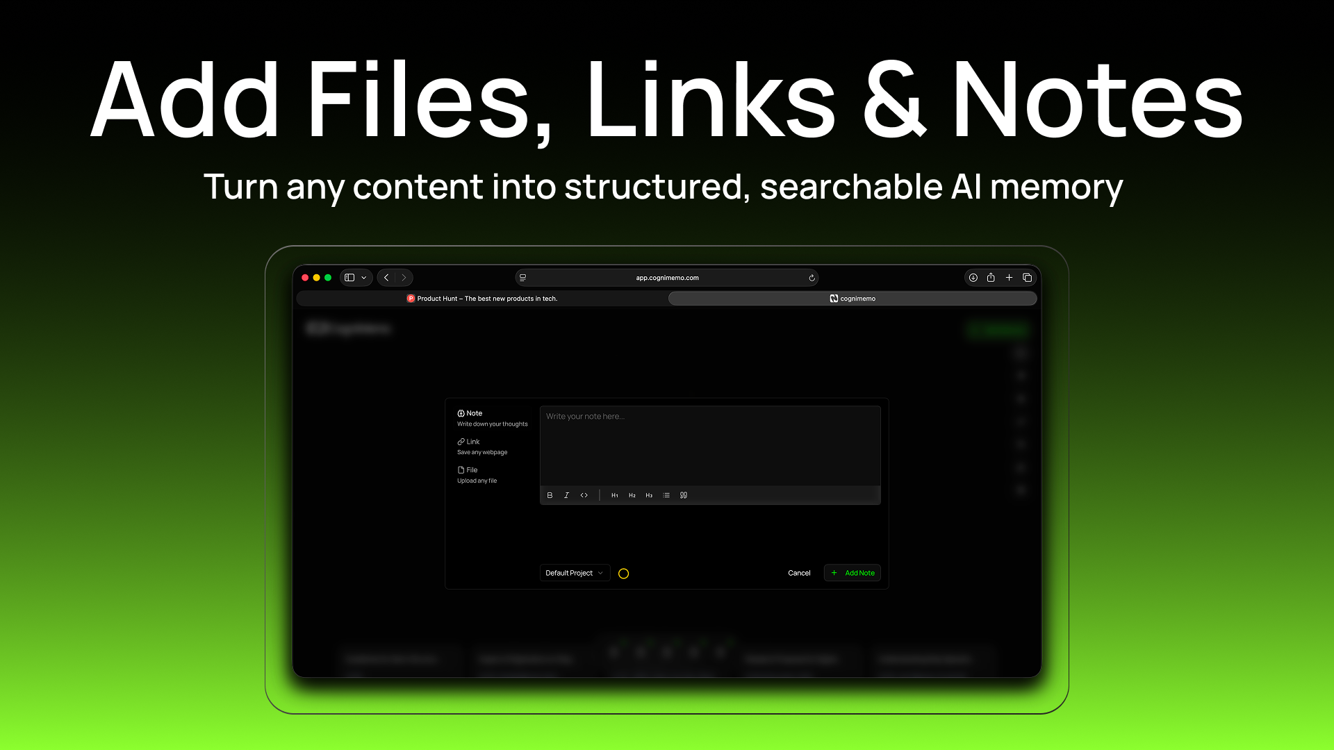 Screenshot 2 of CogniMemo