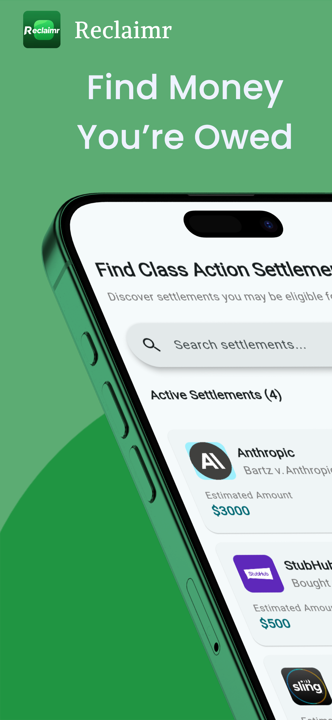 Screenshot 1 of Reclaimr - Find Money Companies Owe You