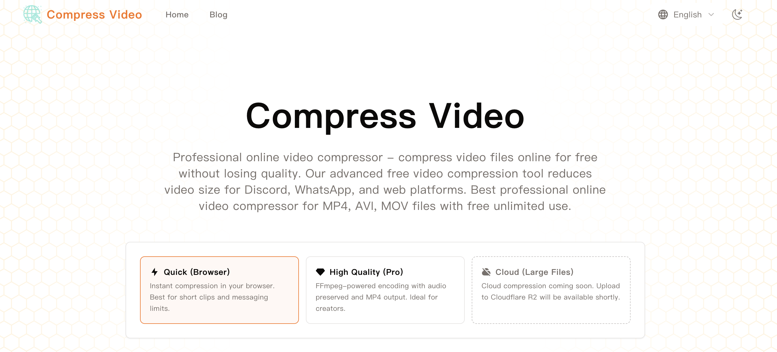 Screenshot 1 of Compress Video Online Free - Video Compr