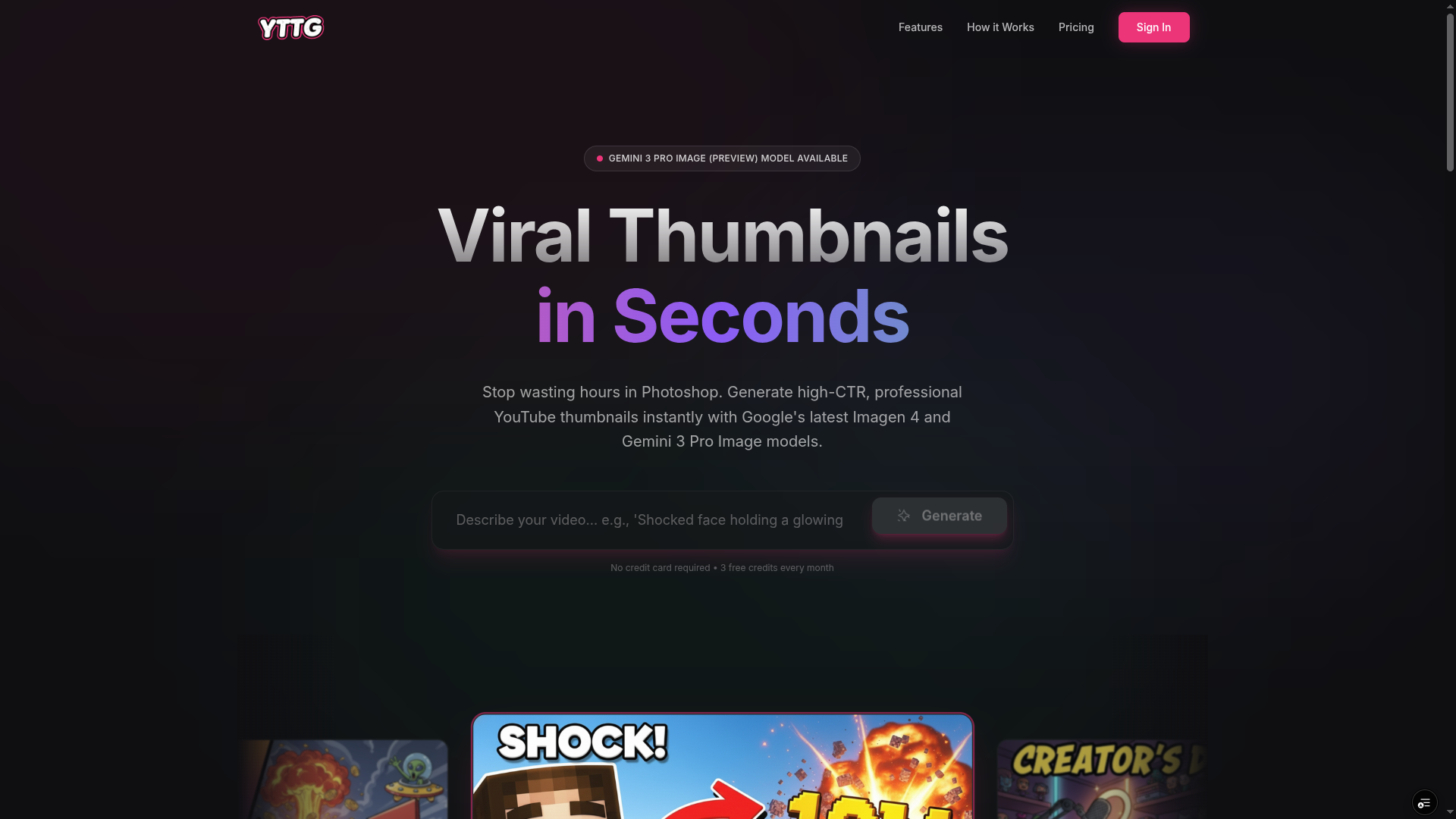 Screenshot 1 of YTTG - YouTube Thumbnail Generator