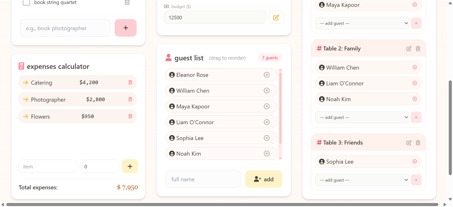 Screenshot 4 of Wedding and Event Planner