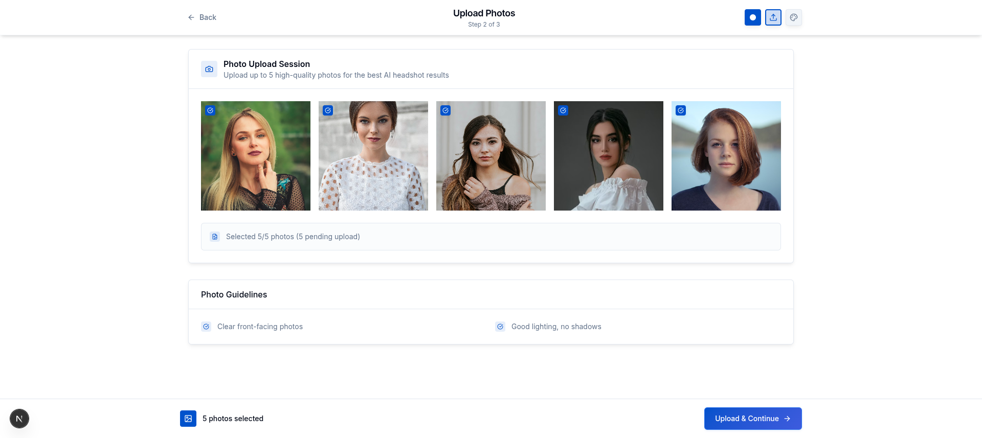 Screenshot 3 of HeadshotBook