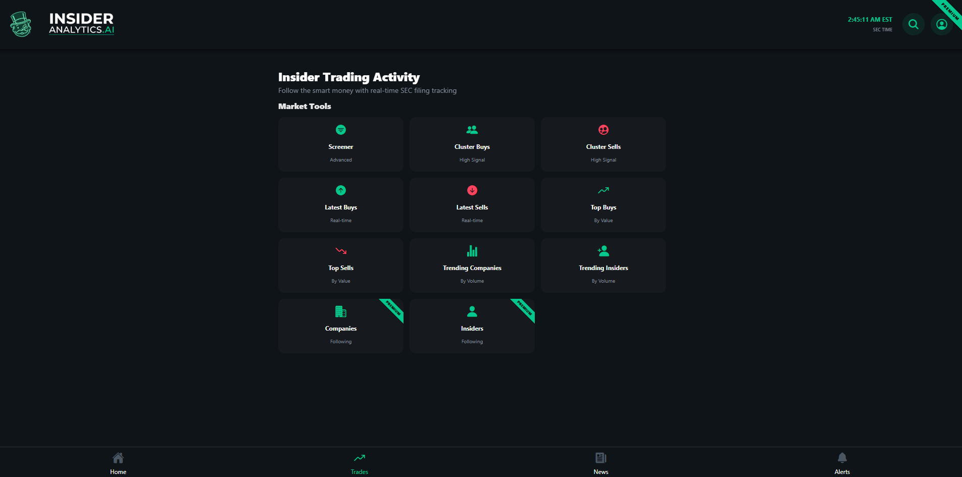Screenshot 3 of Insider Trading Analytics