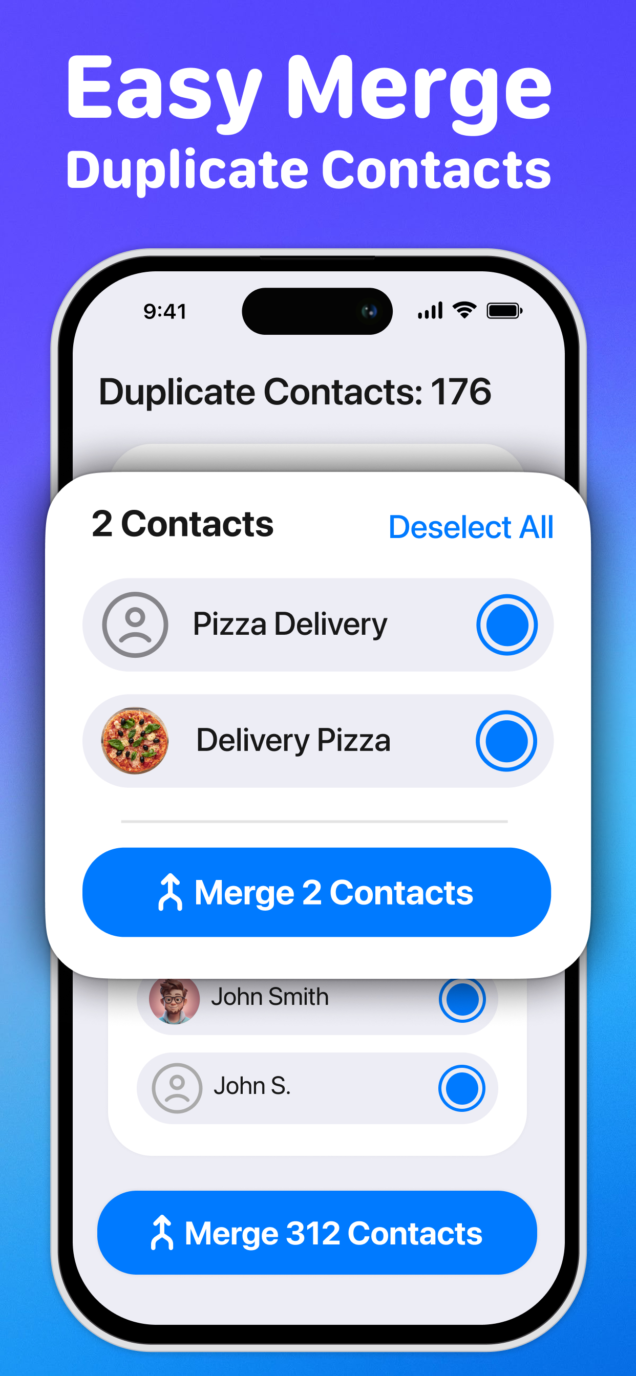 Screenshot 5 of Swipe Contacts Cleaner App