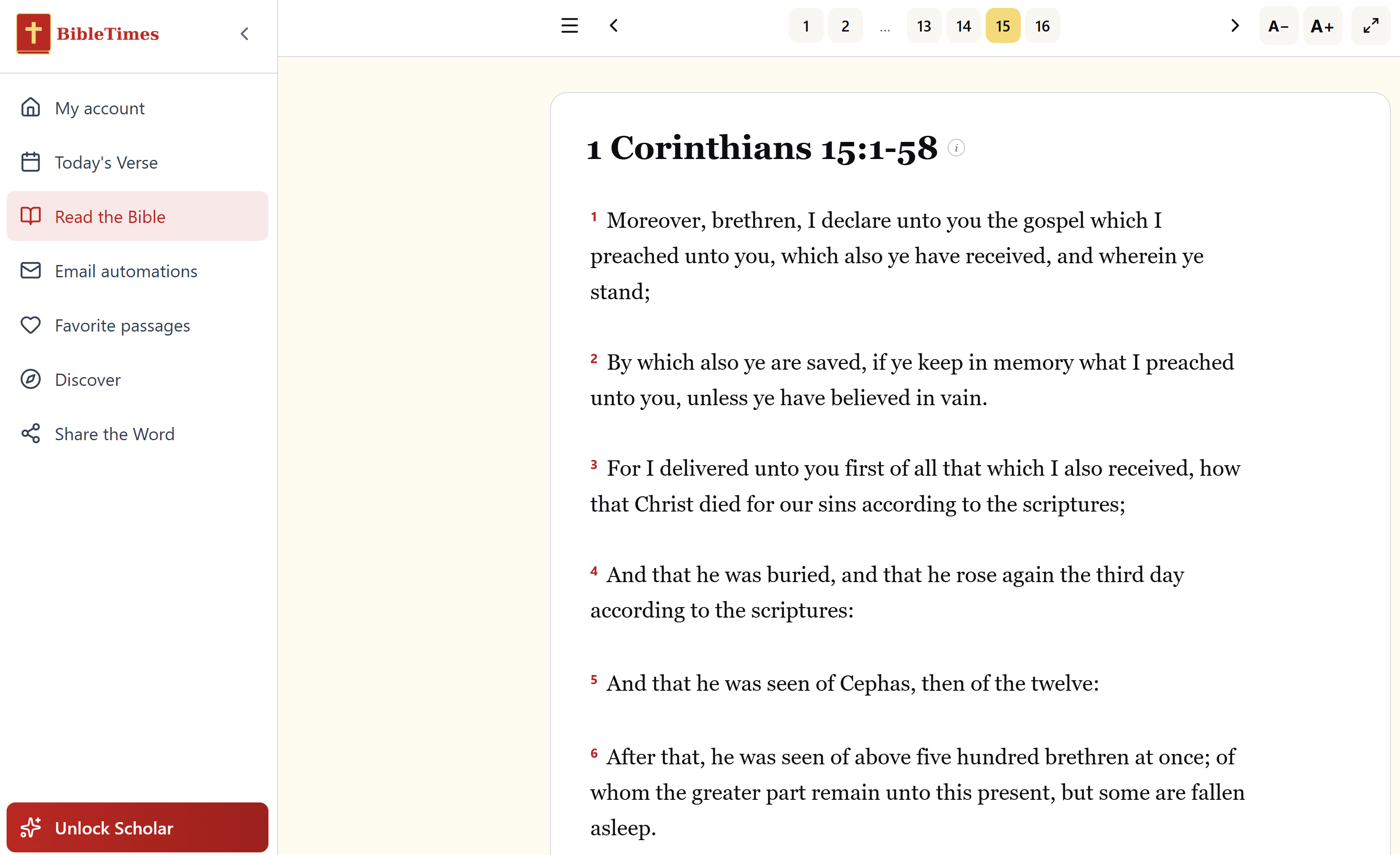Screenshot 2 of BibleTimes