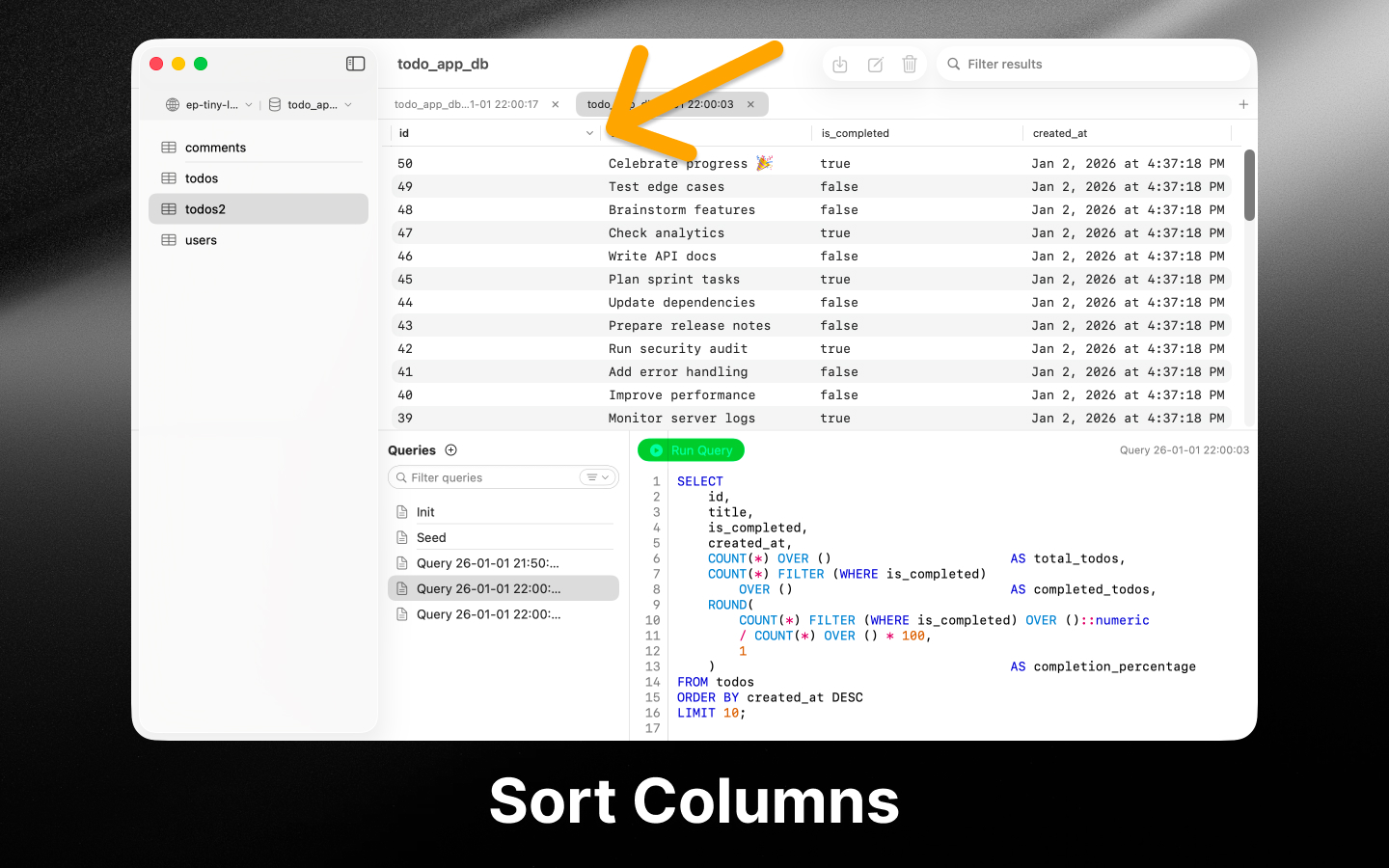 Screenshot 7 of PostgresGUI
