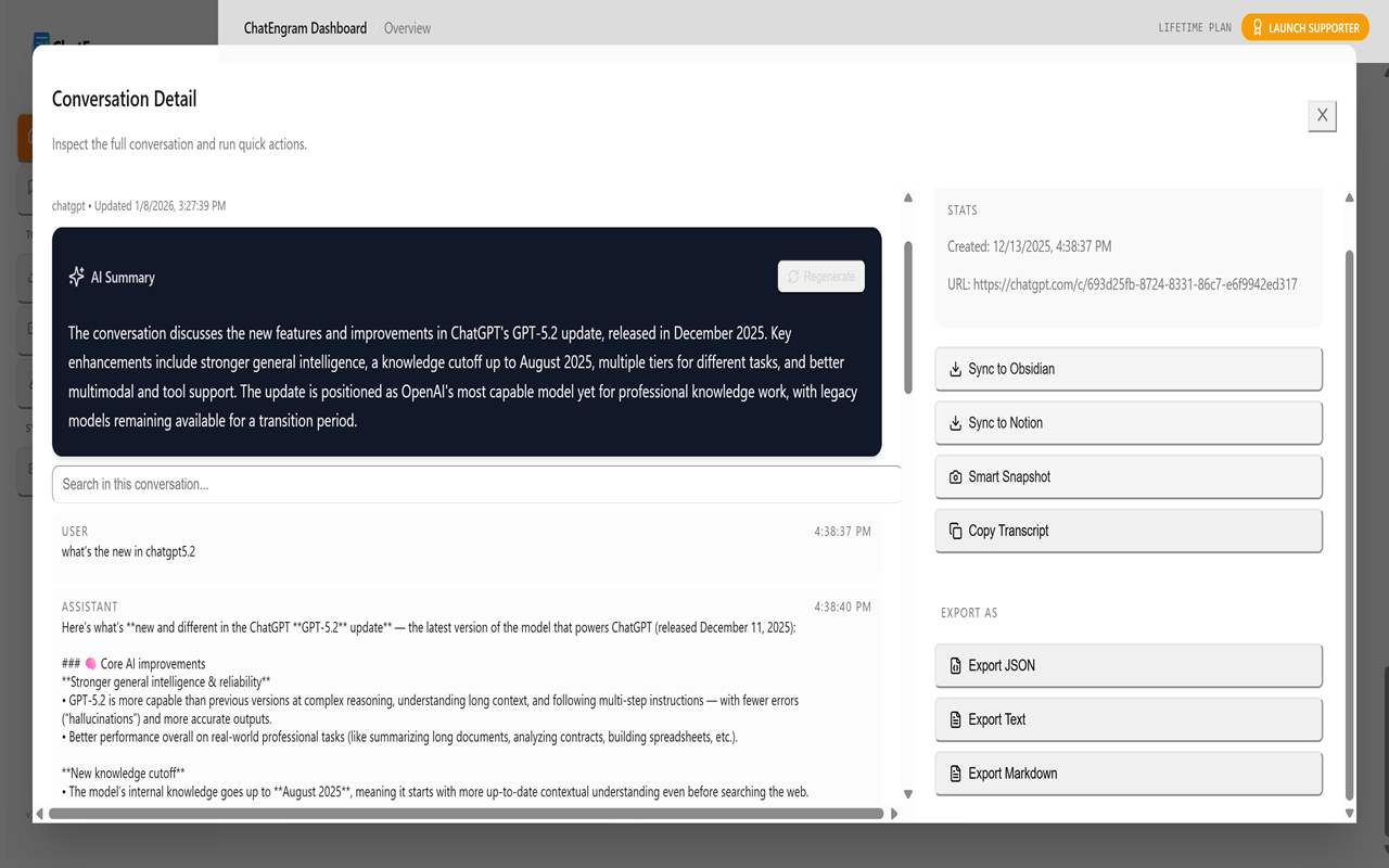 Screenshot 2 of ChatEngram - Your AI Second Brain