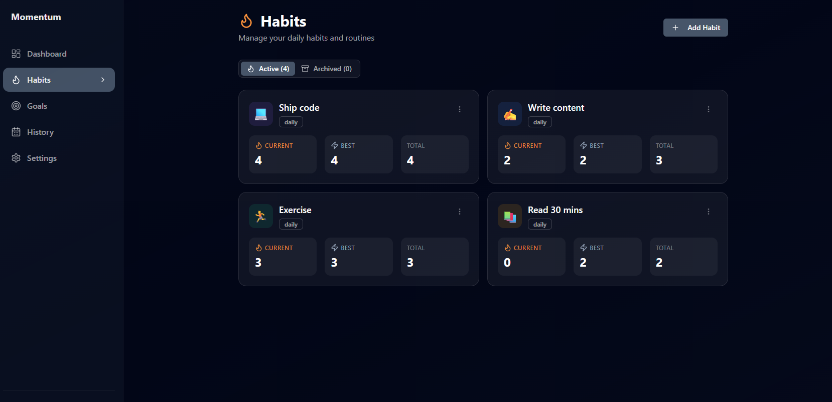 Screenshot 3 of Momentum Builder