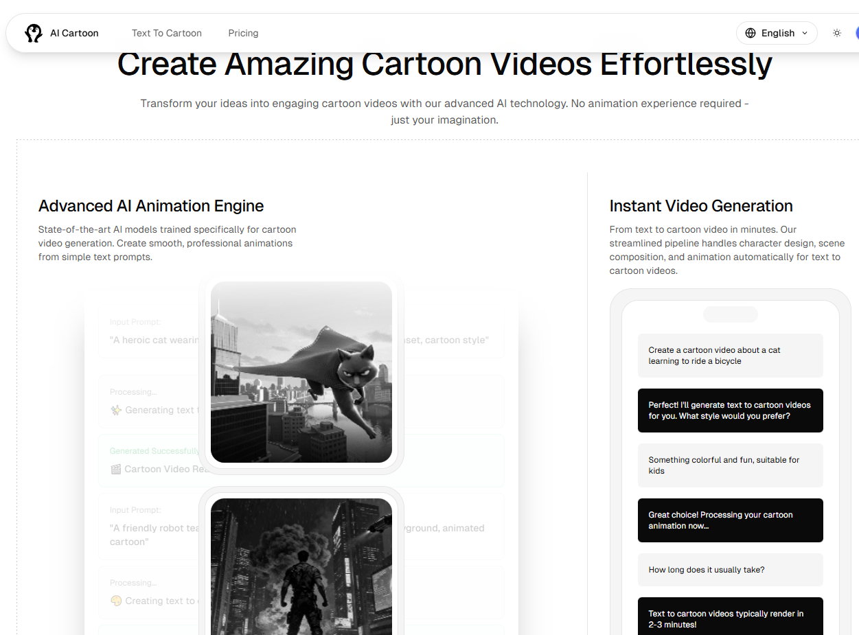 Screenshot 2 of AI Cartoon Video Generator