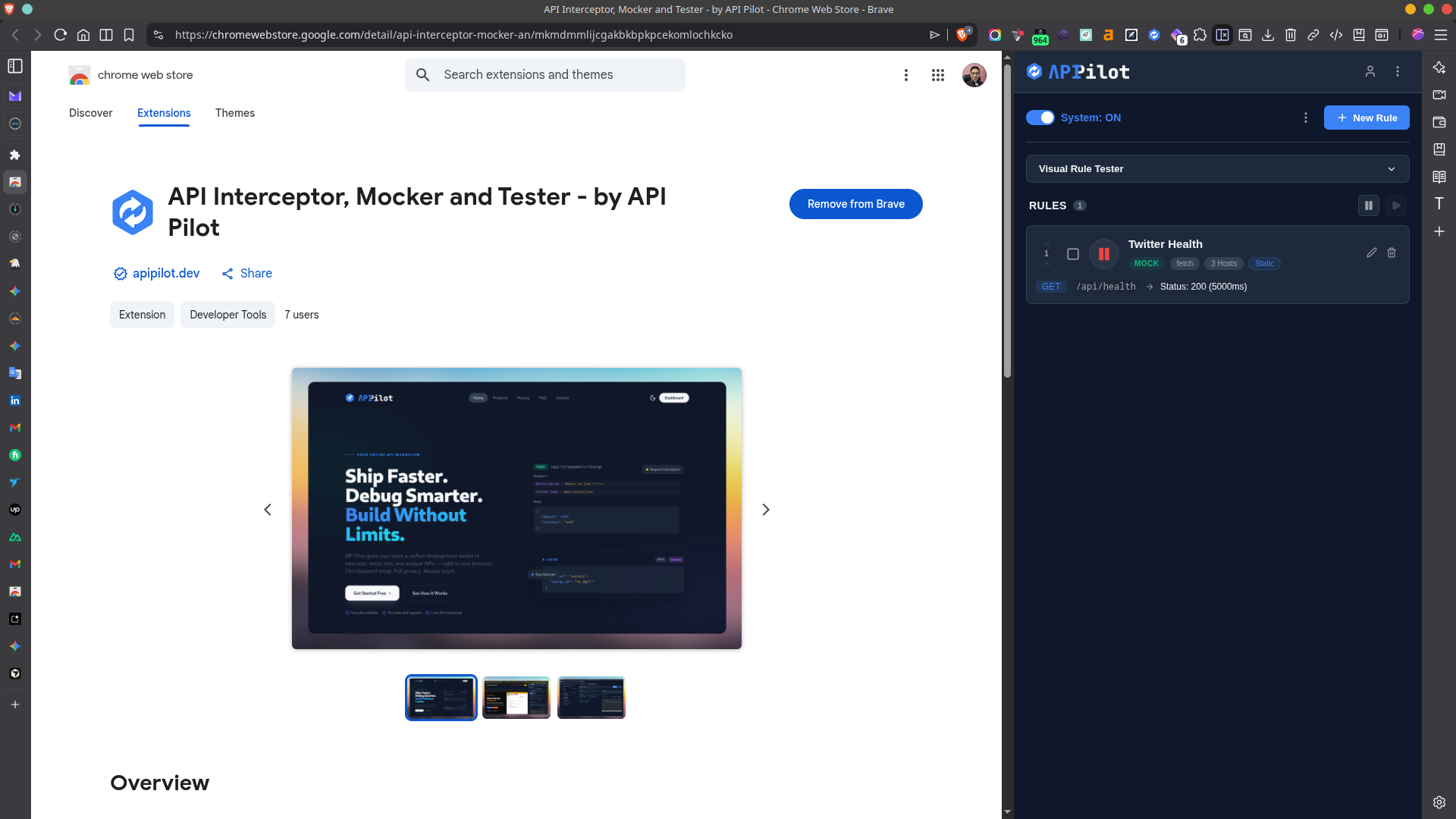 Screenshot 1 of API Interceptor, Mocker and Tester
