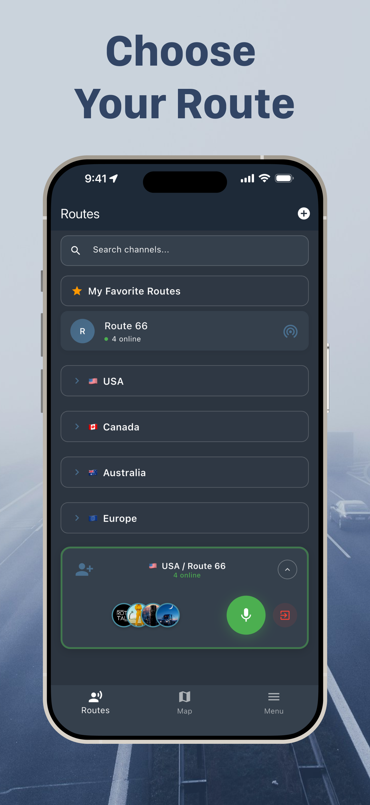 Screenshot 3 of RotaTalk Walkie Talkie for Truckers