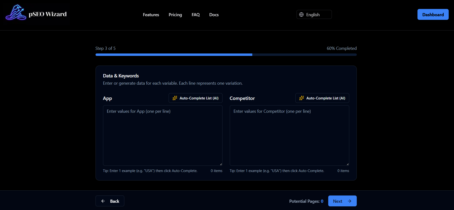 Screenshot 6 of pSEO Wizard