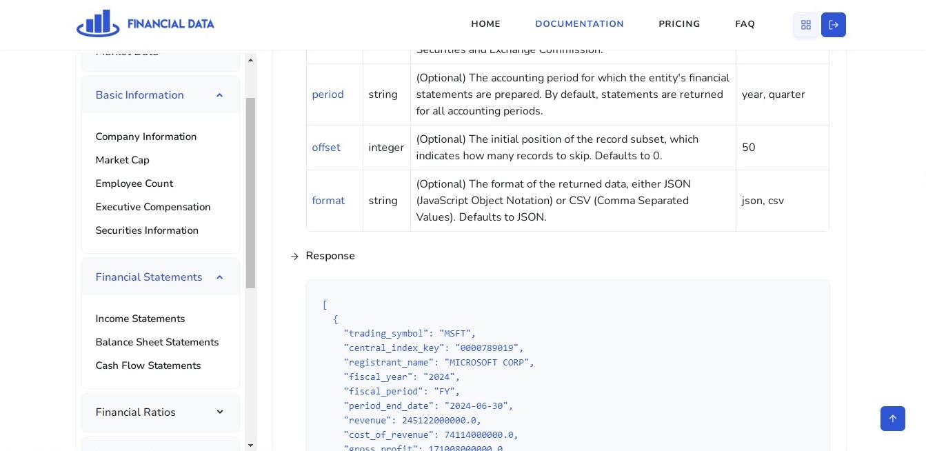Screenshot 3 of FinancialData.Net