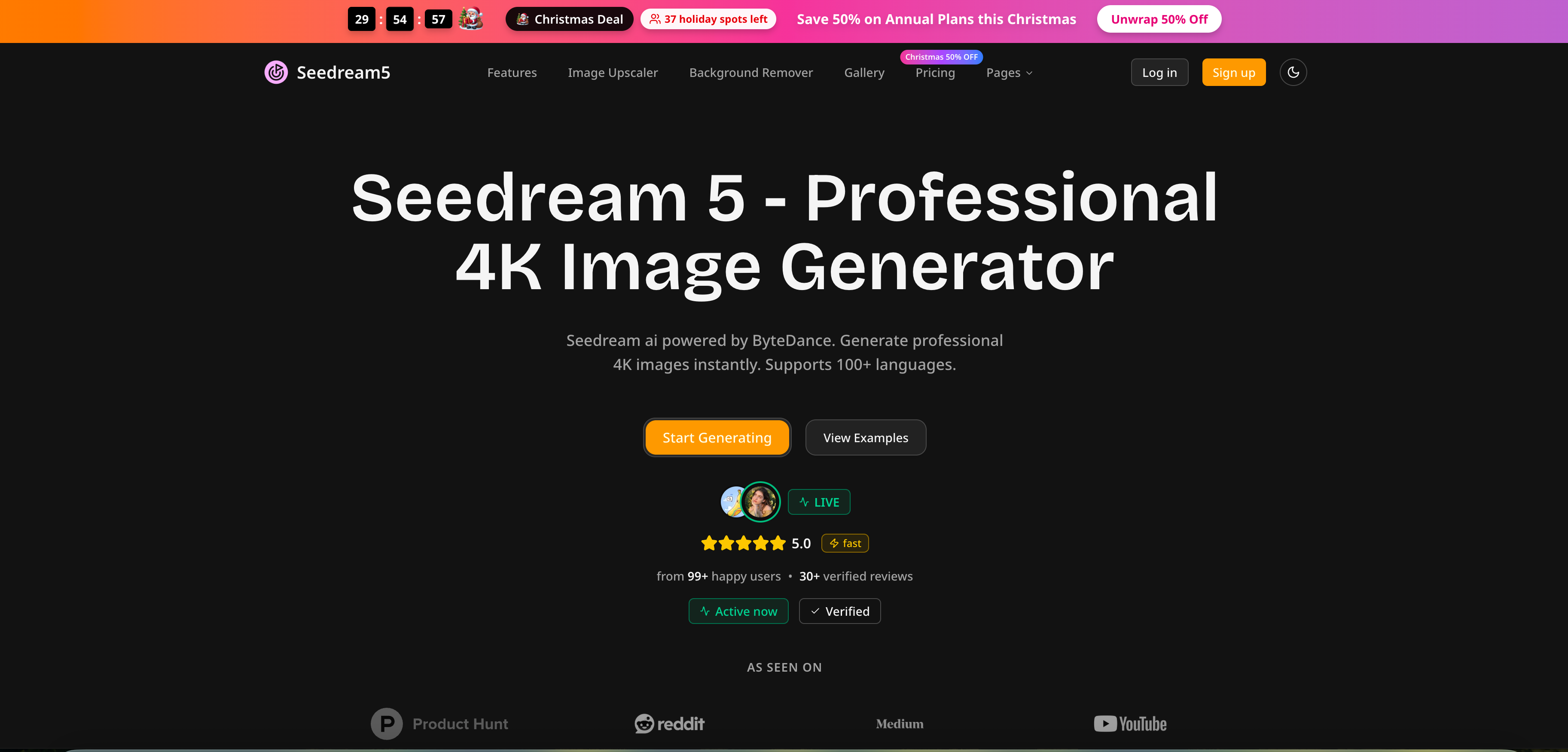 Screenshot 1 of Seedream 5 - AI Image Generator