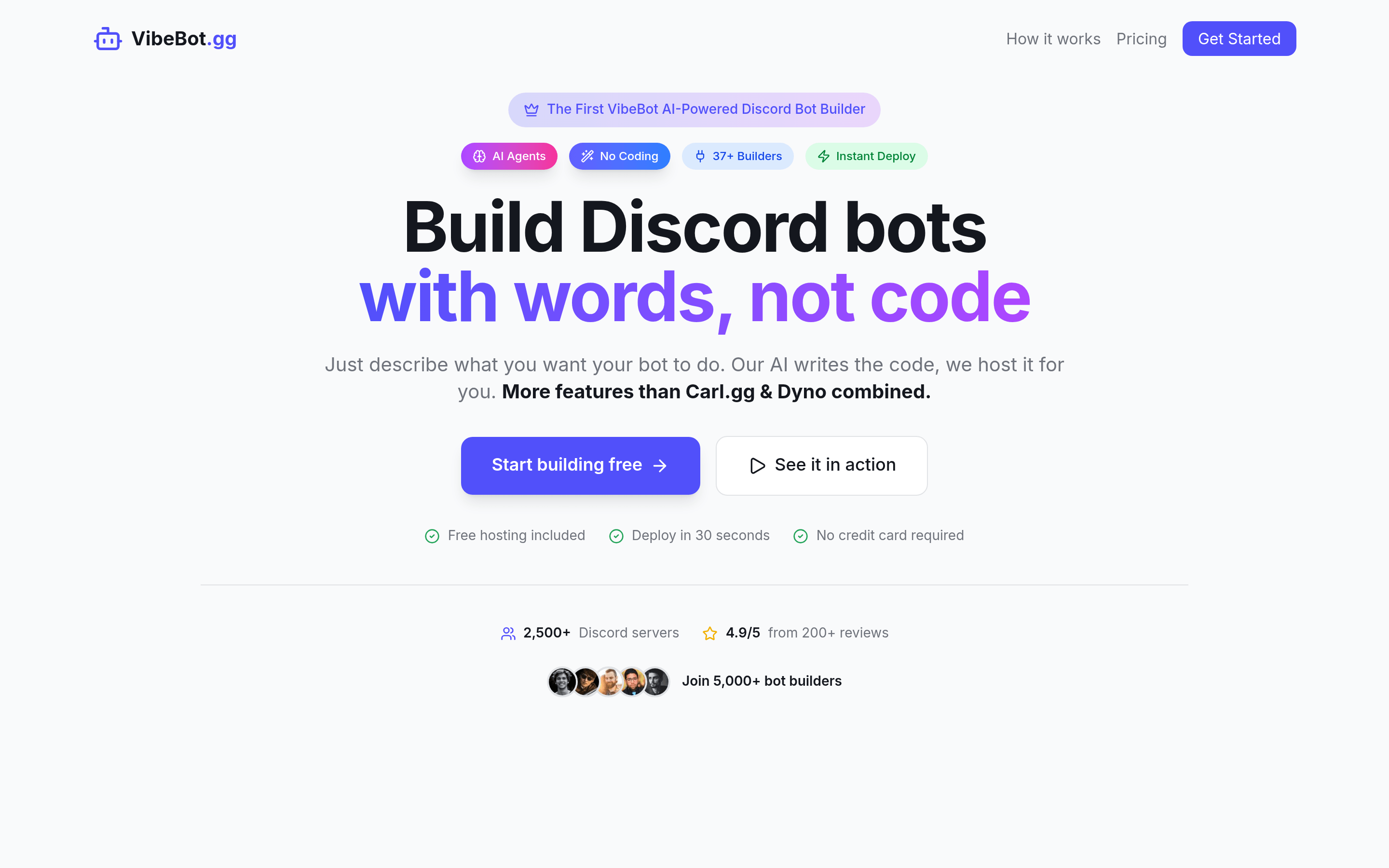 Screenshot 1 of VibeBot