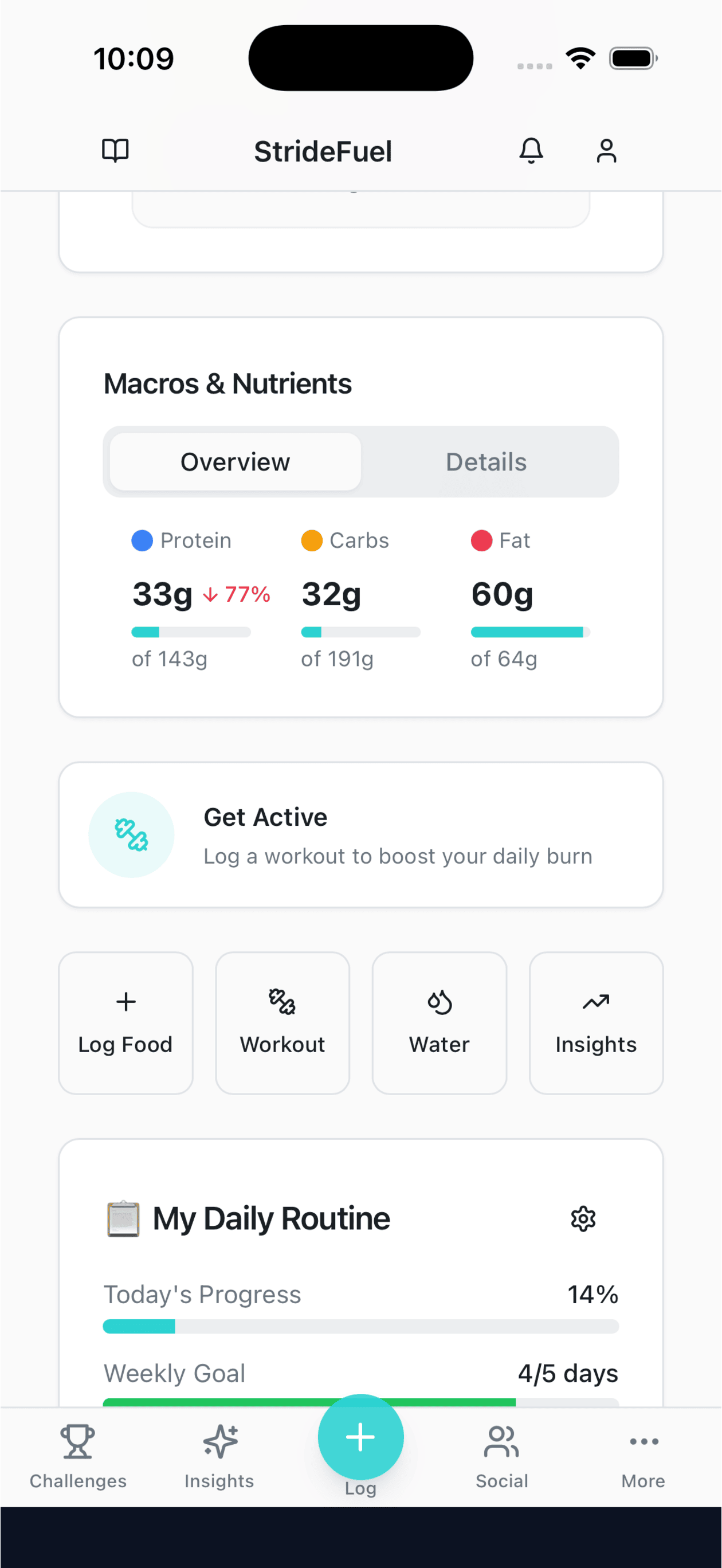 Screenshot 4 of StrideFuel