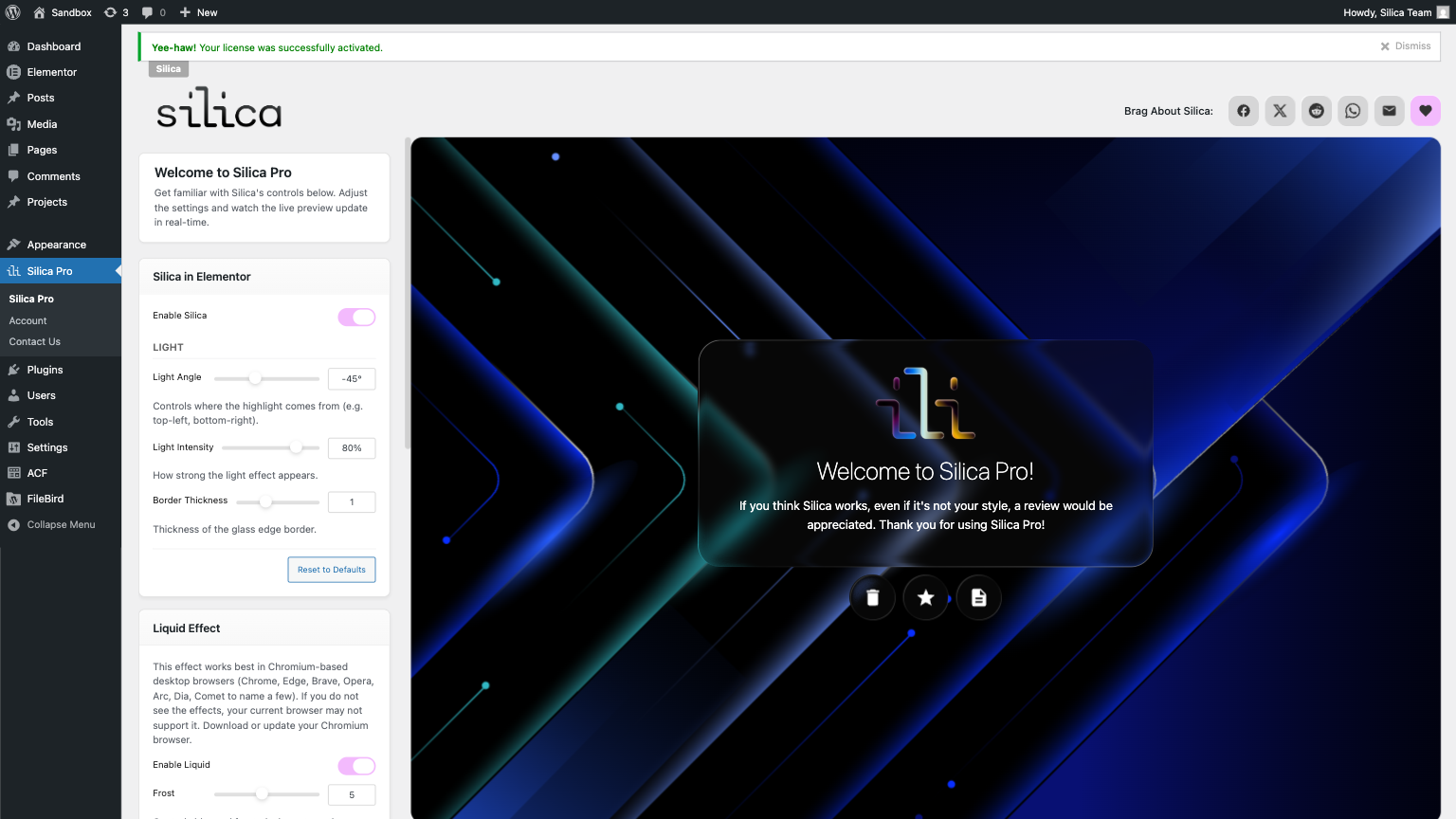 Screenshot 4 of Silica Plugin