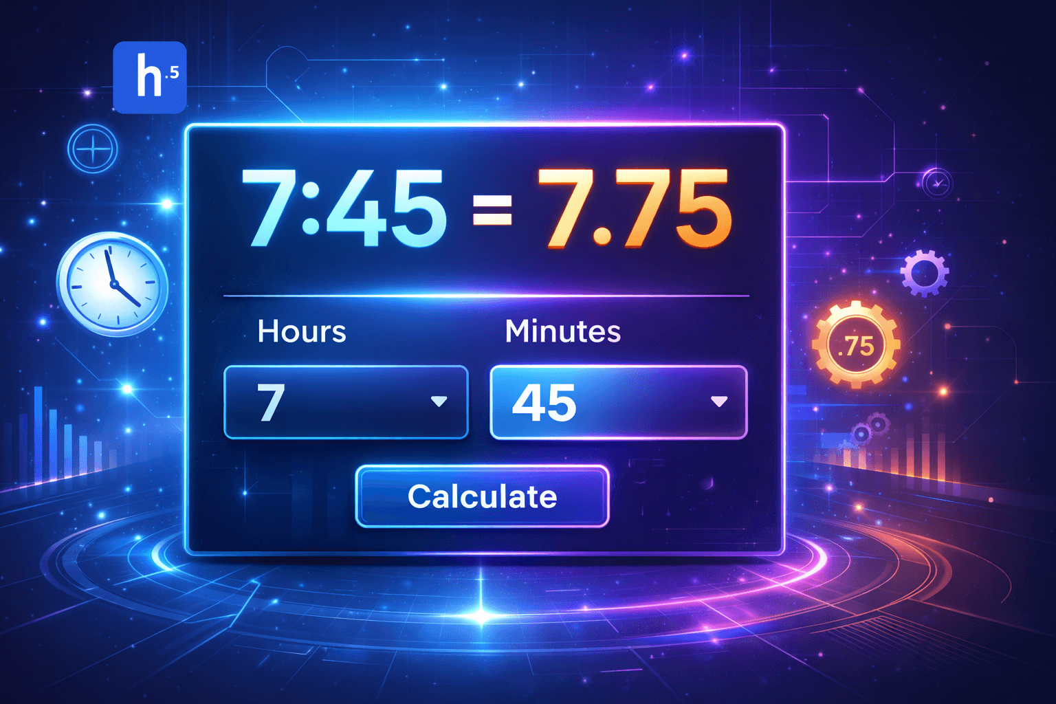 Screenshot 1 of Hours to Decimal Calculator