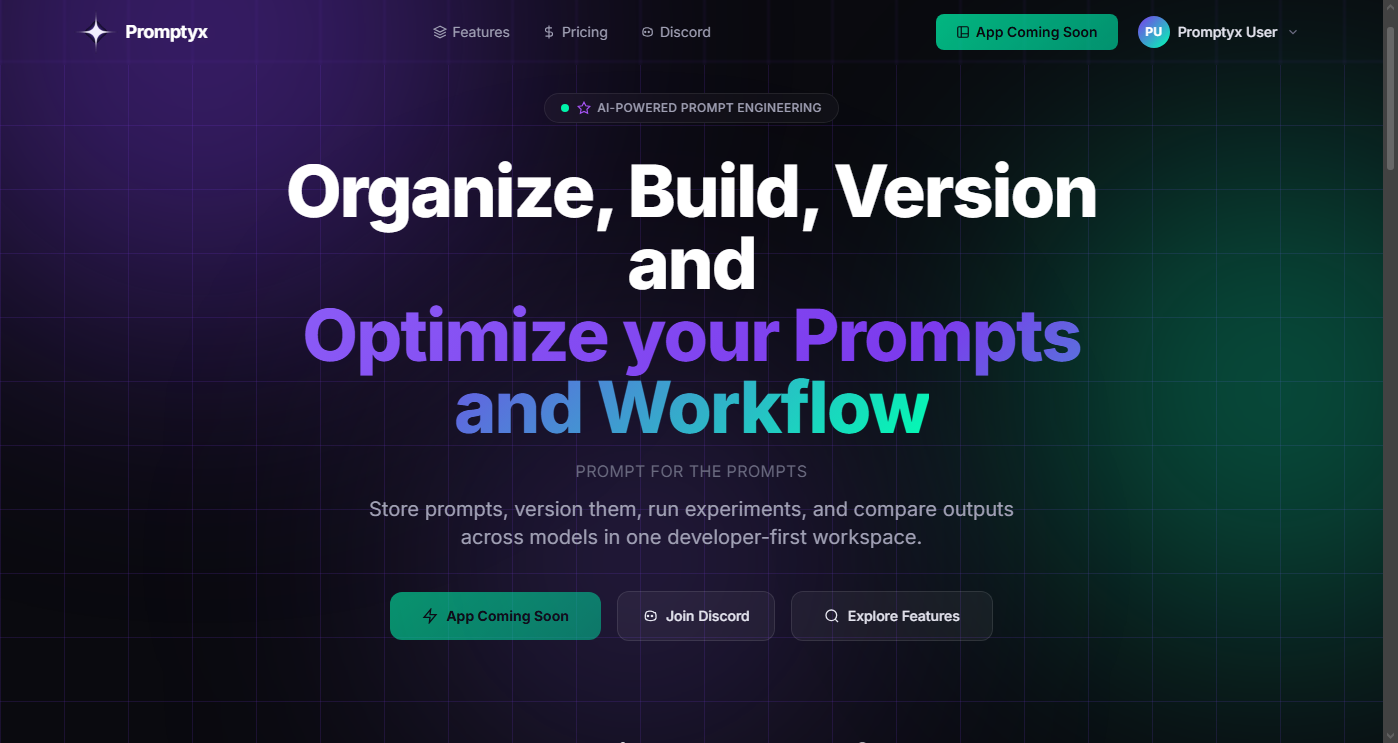 Screenshot 2 of Promptyx