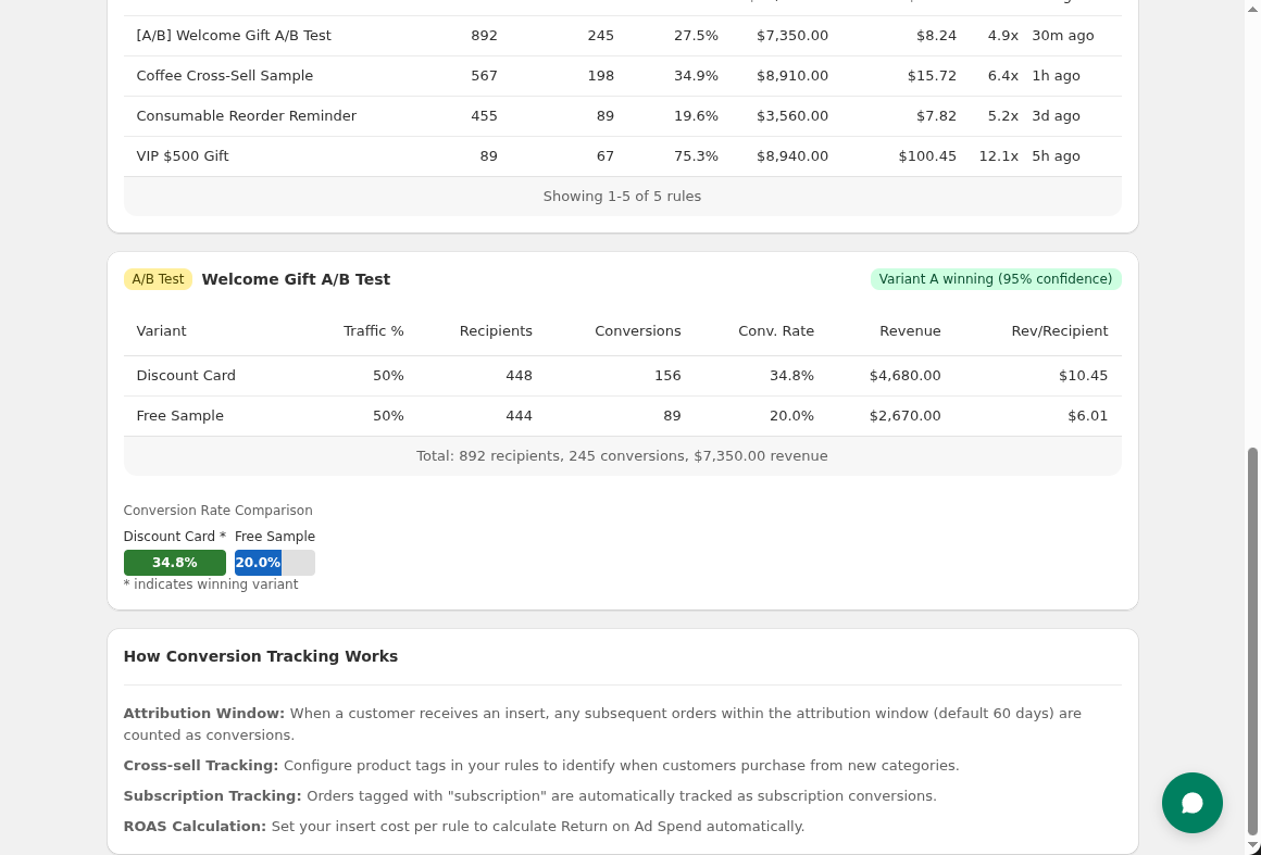 Screenshot 3 of Insertr: Physical Marketing Automation