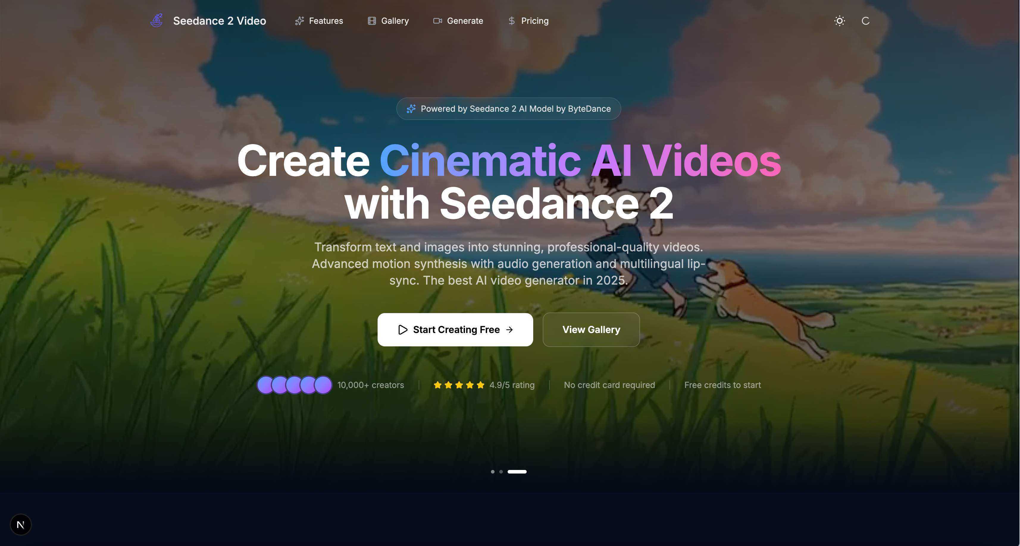 Screenshot 1 of Seedance 2.0