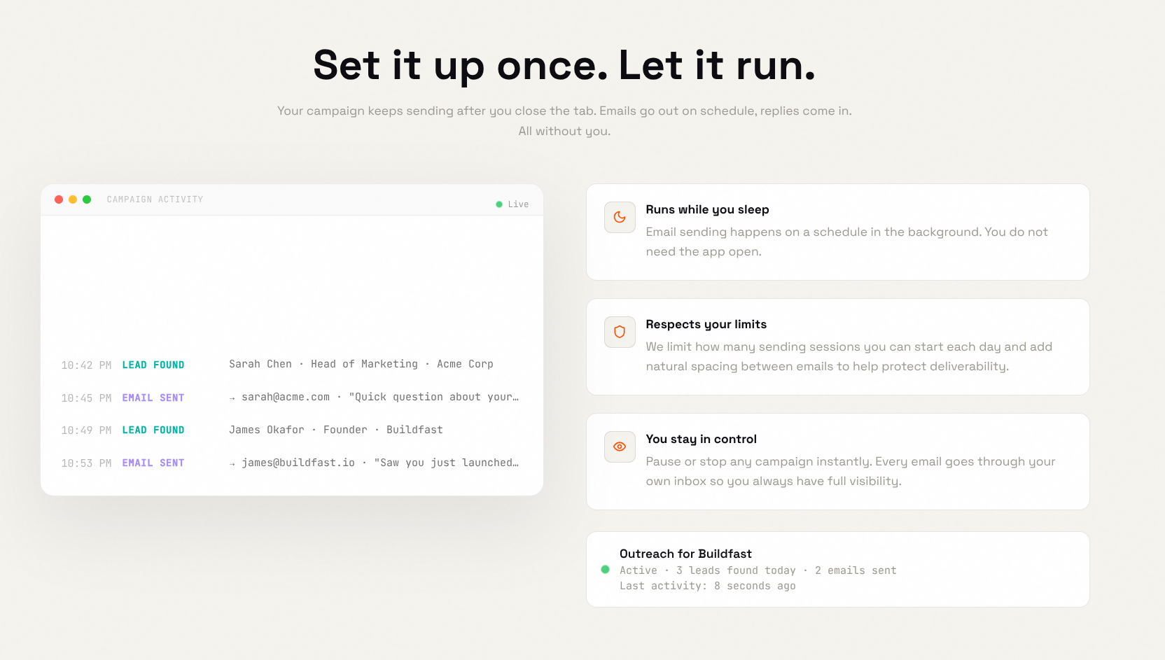 Screenshot 3 of AI Cold Emailing Tool