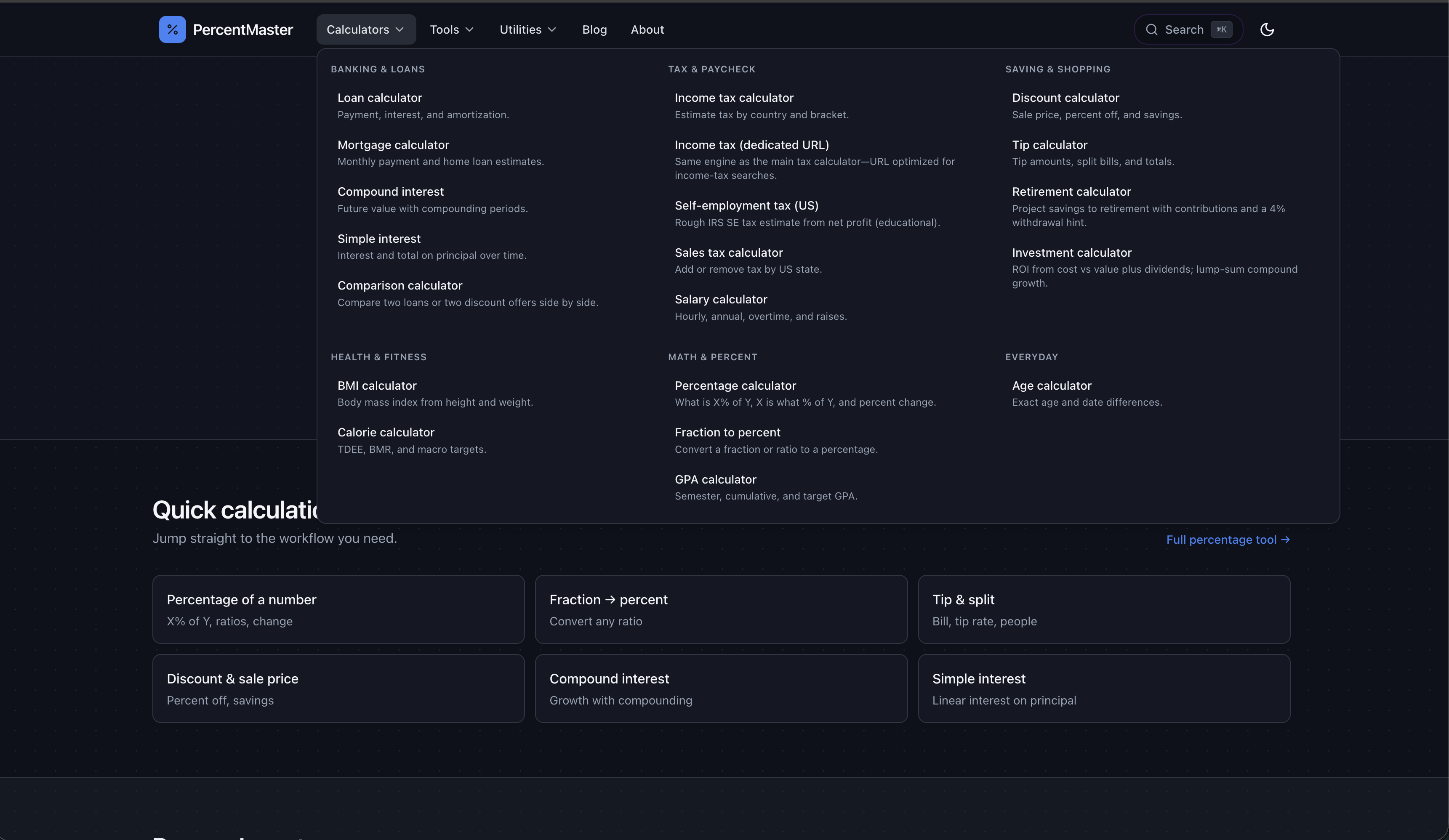 Screenshot 2 of PercentMaster