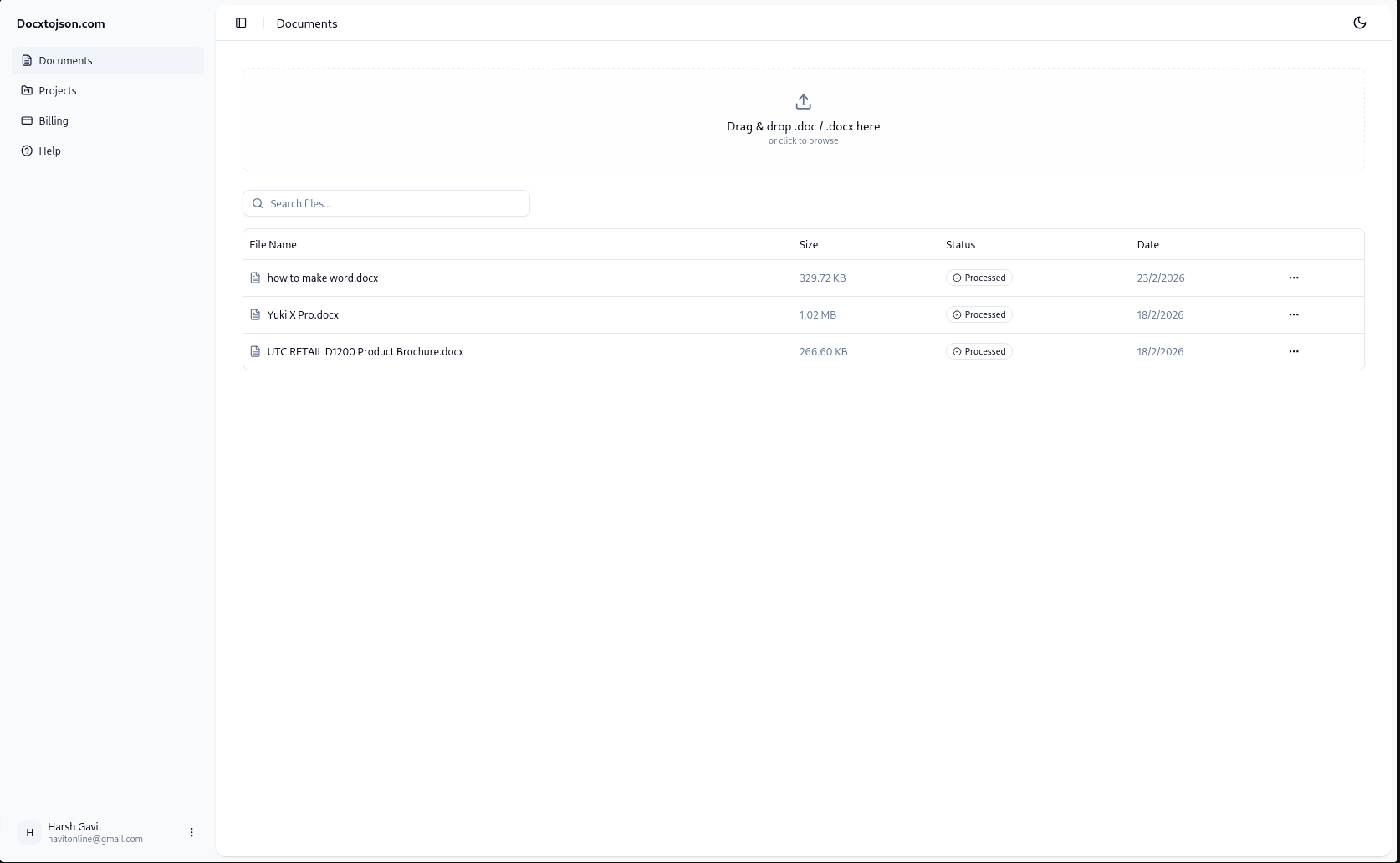 Screenshot 3 of DOCX to JSON Converter