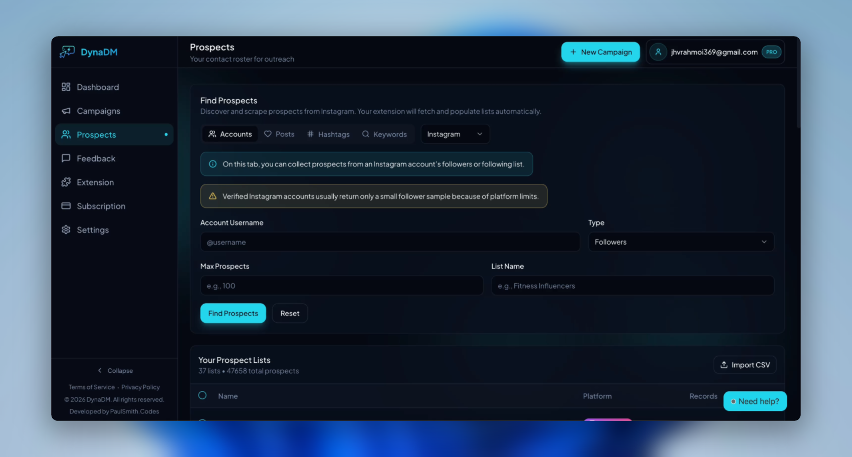 Screenshot 4 of DynaDM - Automated DM Outreach