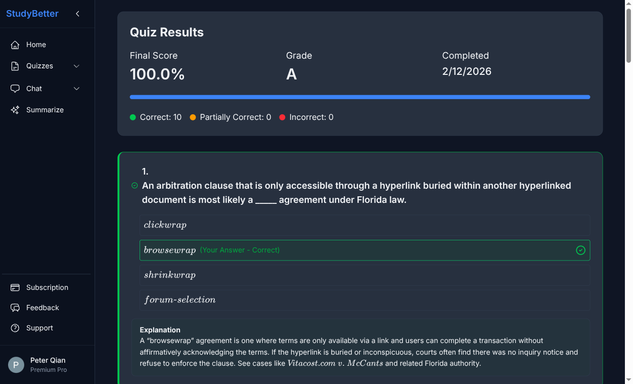 Screenshot 4 of StudyBetter