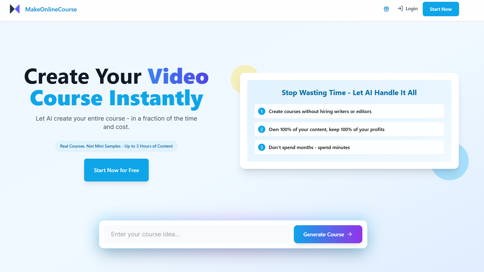 Screenshot 1 of MakeOnlineCourse