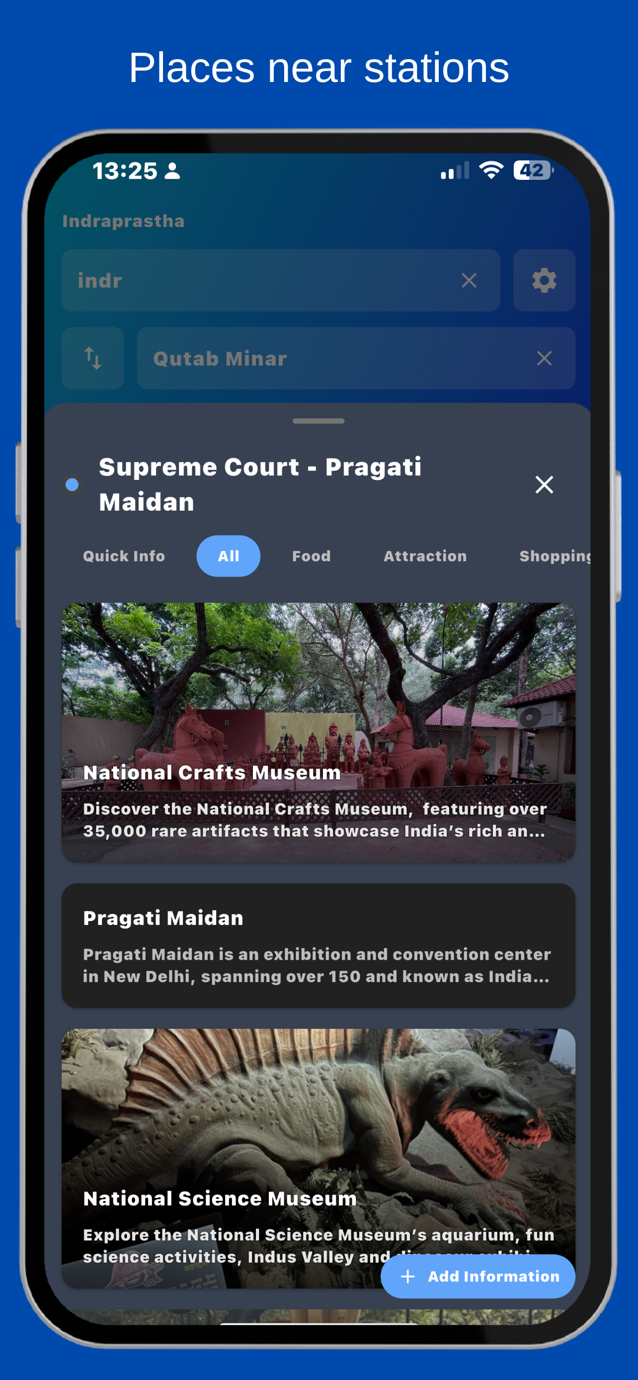 Screenshot 1 of Metro Between Stations – Delhi