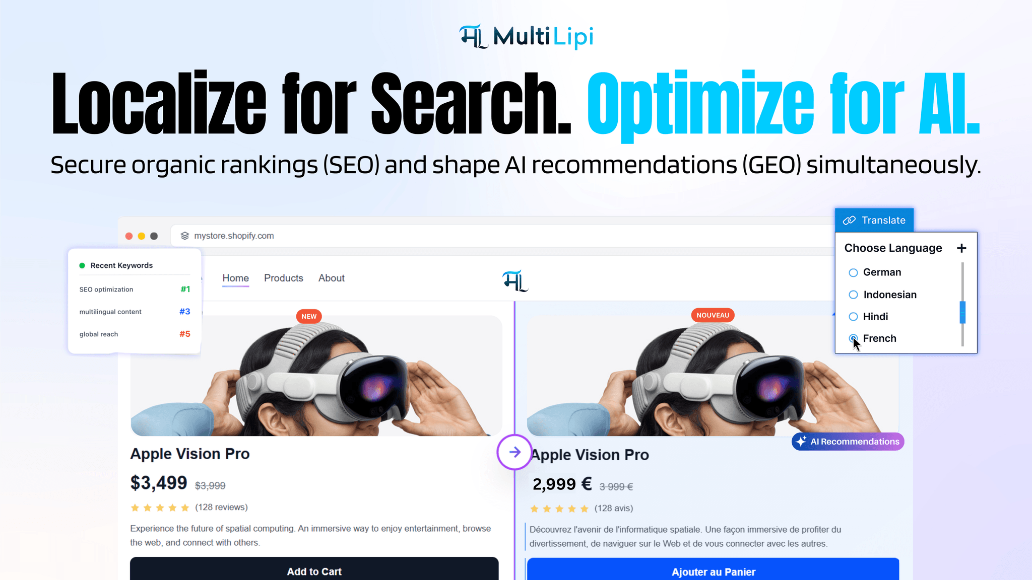Screenshot 3 of MultiLipi - The Global AI SEO & GEO Hub