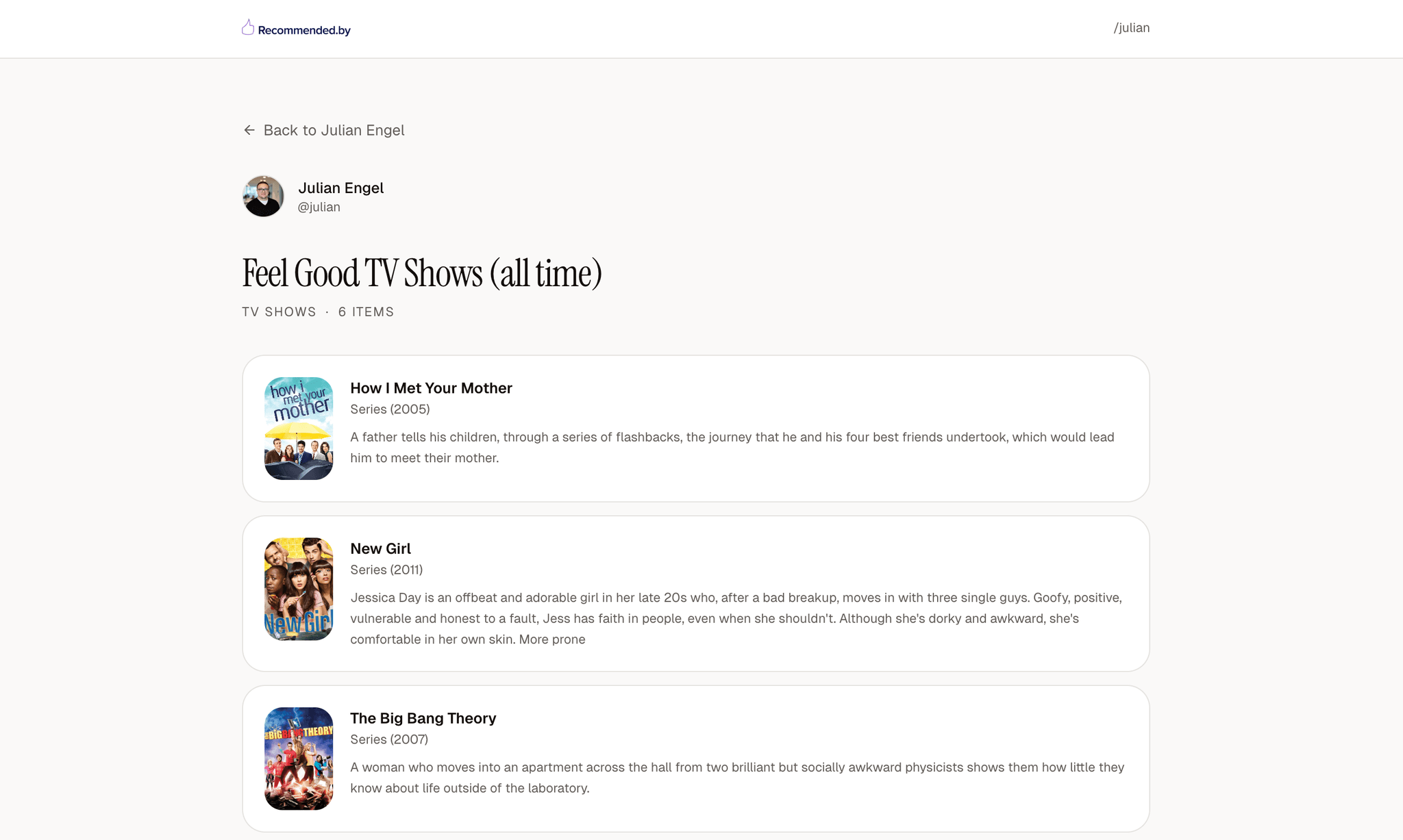 Screenshot 2 of recommended.by